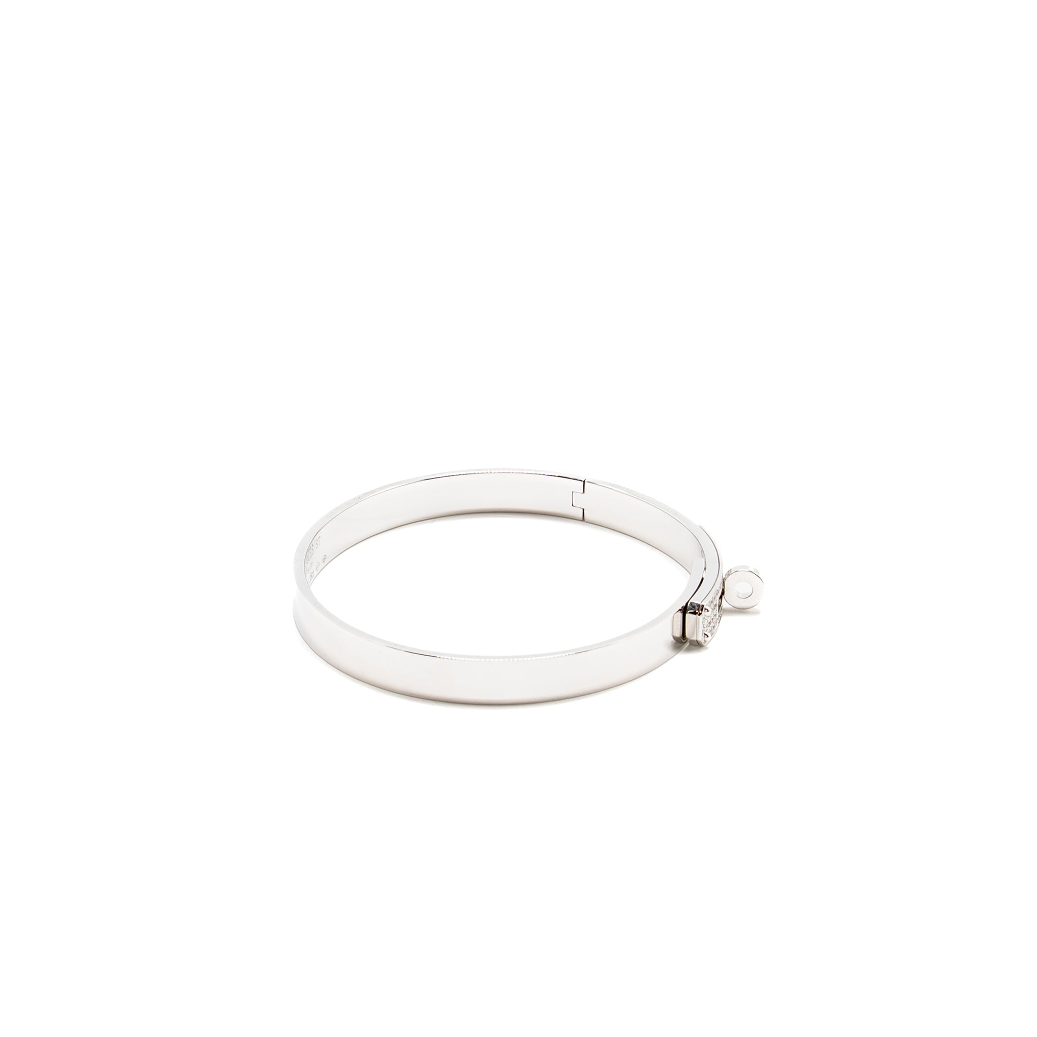 HERMES KELLY BRACELET WHITE GOLD WITH DIAMONDS