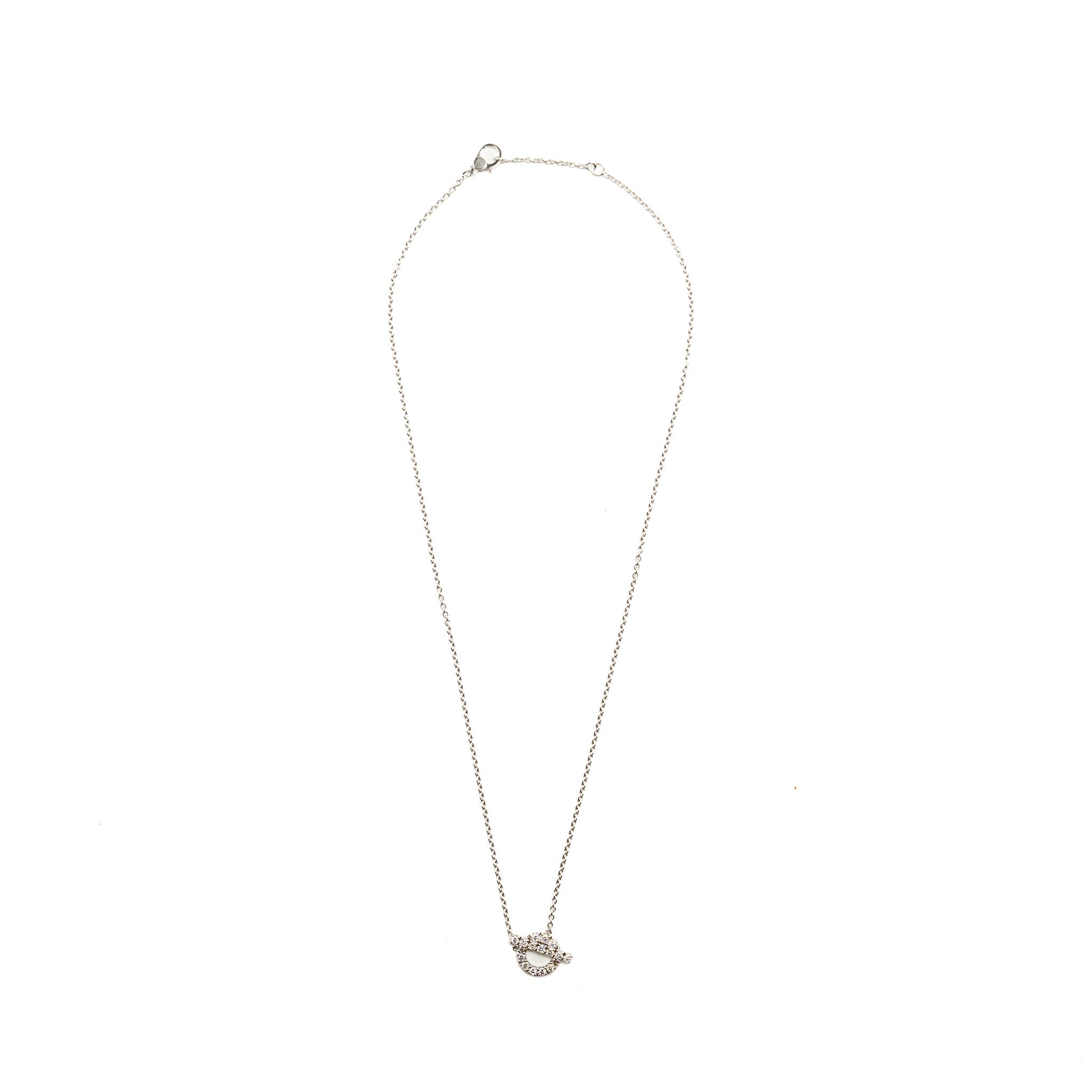 HERMES FINESSE PENDANT WHITE GOLD DIAMONDS