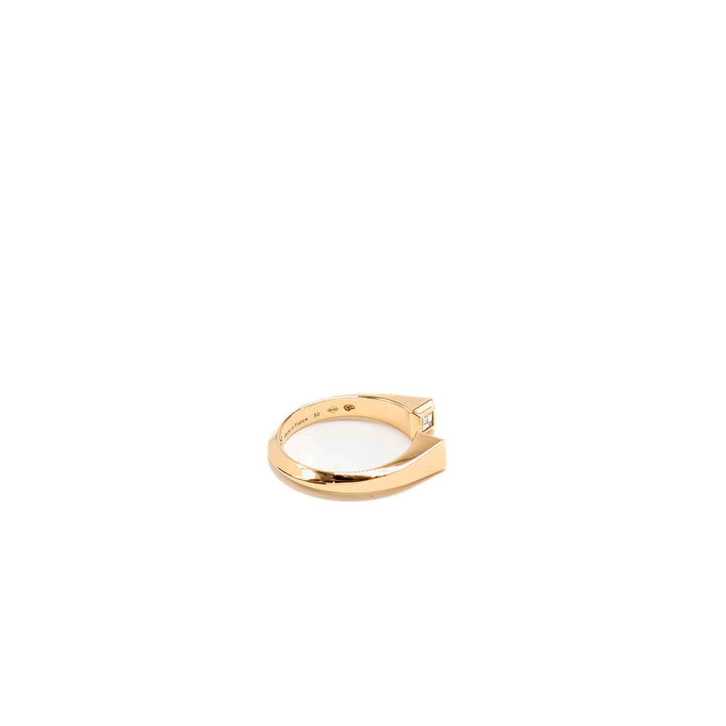 HERMES CLOU DE FORGE RING ROSE GOLD