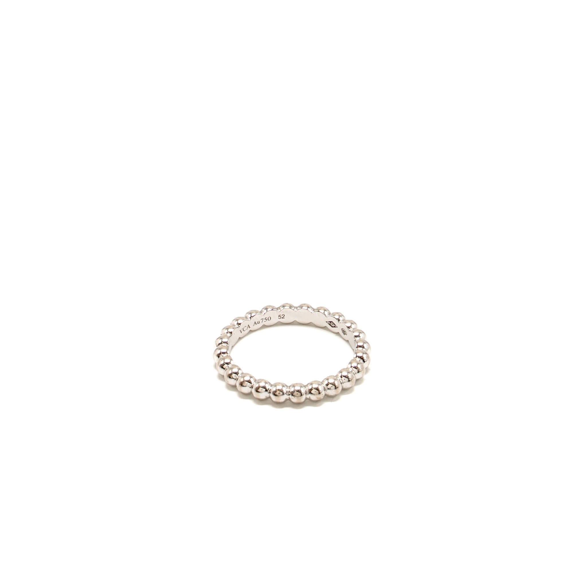 VAN CLEEF AND ARPELS PERLEE PEARLS OF GOLD RING WHITE GOLD