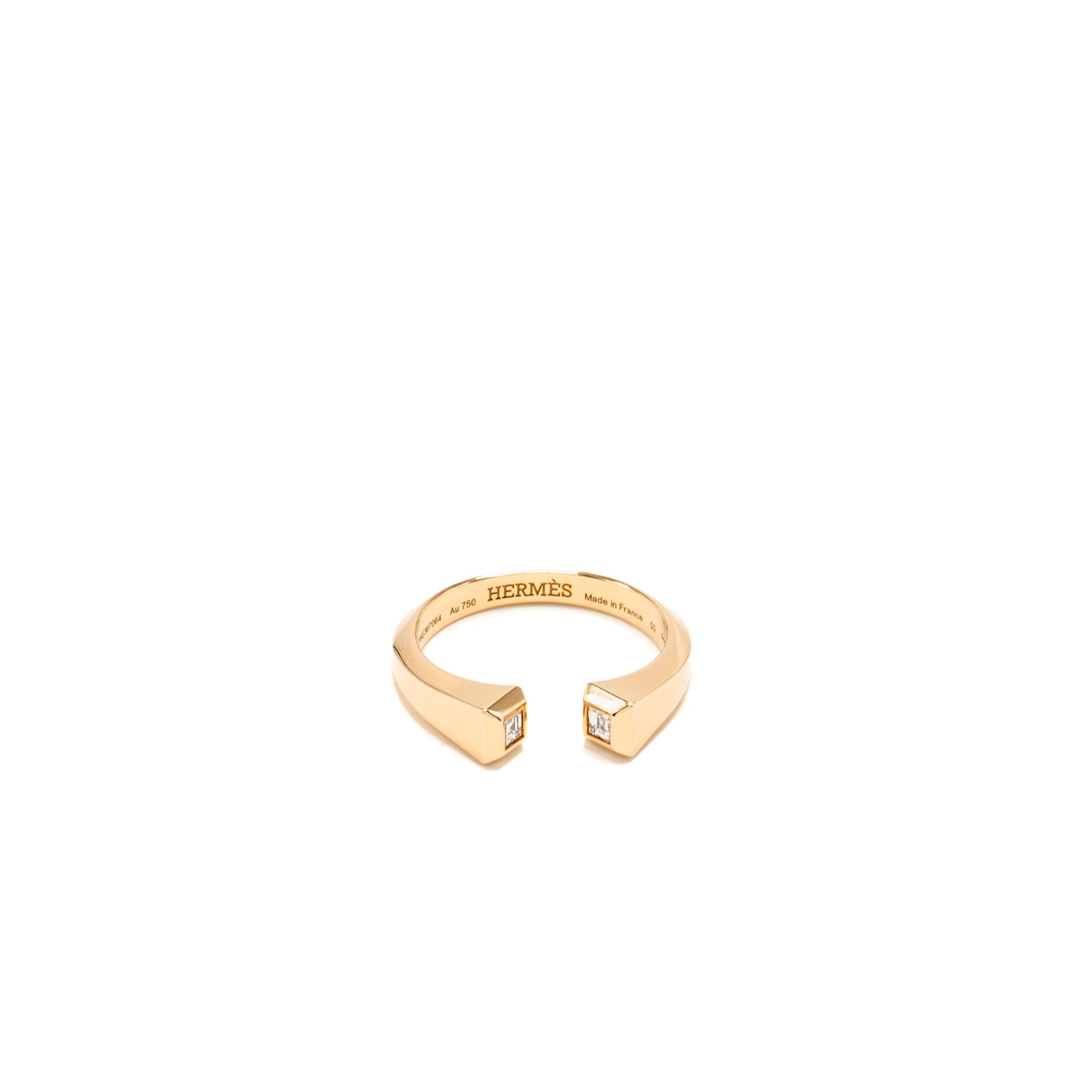 HERMES CLOU DE FORGE RING ROSE GOLD