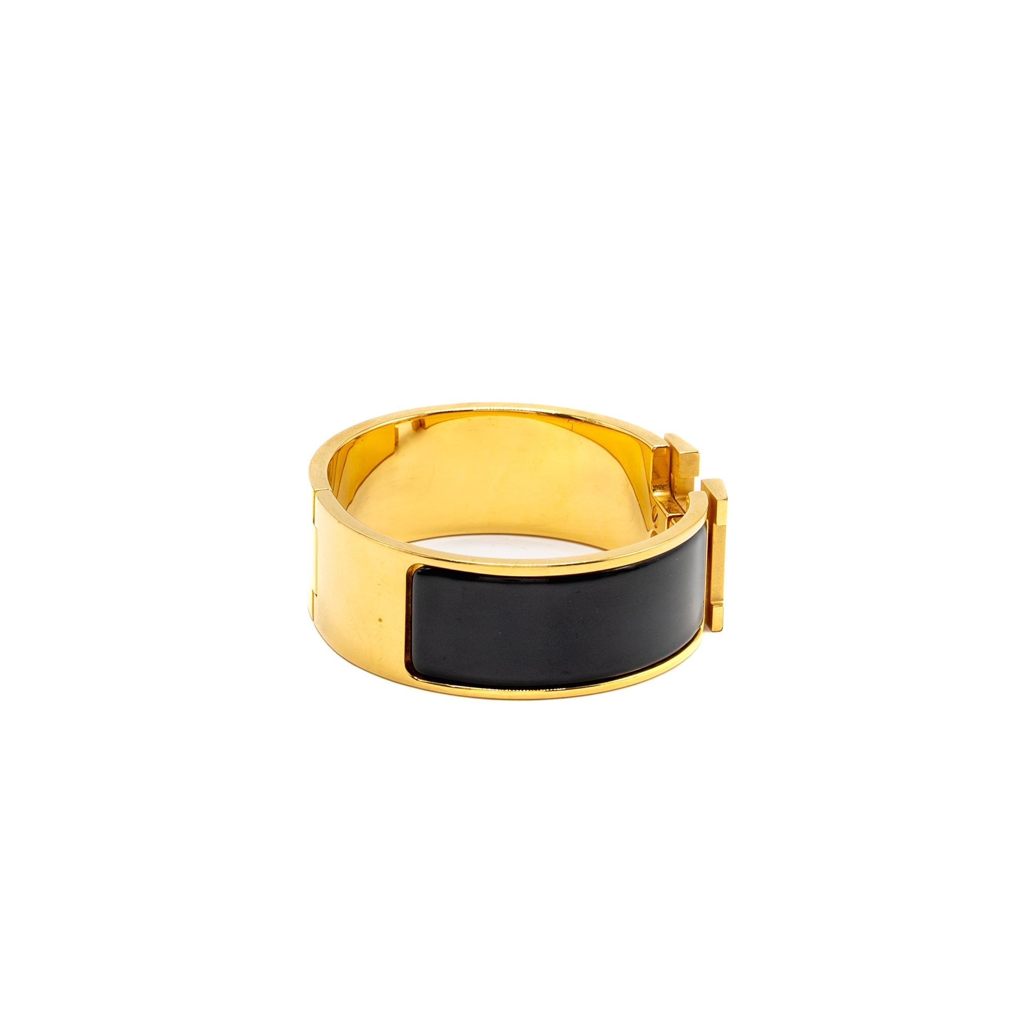 HERMES CLIC CLAC H BRACELET BLACK GHW