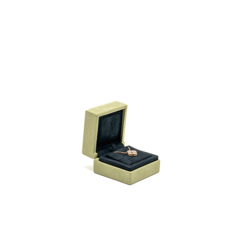 VAN CLEEF AND ARPELS 2023 HOLIDAY LIMITED PENDANT SILVER OBSIDIAN / ROSE GOLD / DIAMOND