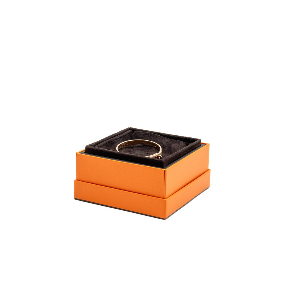 HERMES KELLY BRACELET ROSE GOLD, DIAMONDS