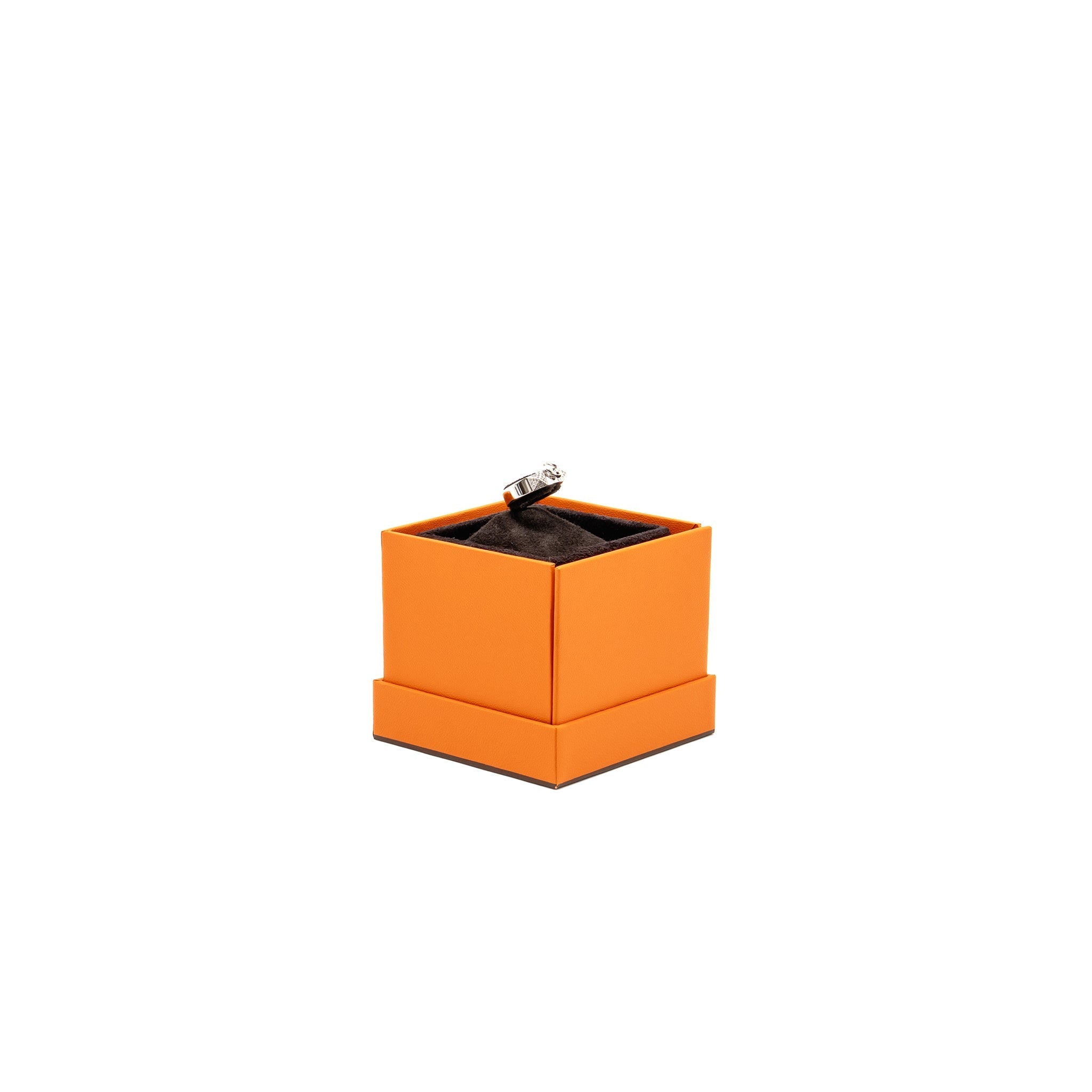 HERMES COLLIER DE CHIEN RING WHITE GOLD WITH DIAMONDS