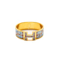 HERMES CLIC CLAC H WIDE BRACELET COUVERTURES ET TENUES DE JOUR LIGHT BLUE/ MULTICOLOUR GHW