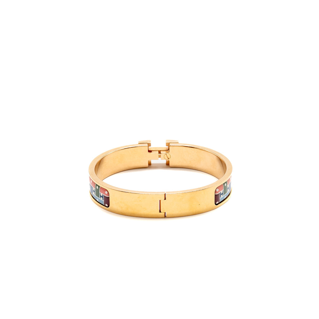 HERMES CLIC H BRACELET SON DU H MULTICOLOUR RGHW