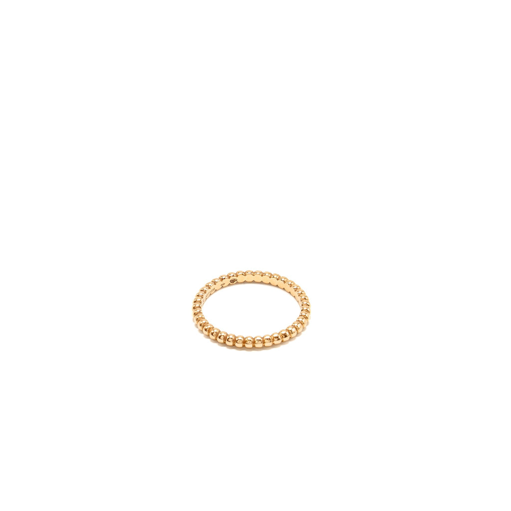 VAN CLEEF AND ARPELS PERLEE PEARLS OF GOLD RING ROSE GOLD