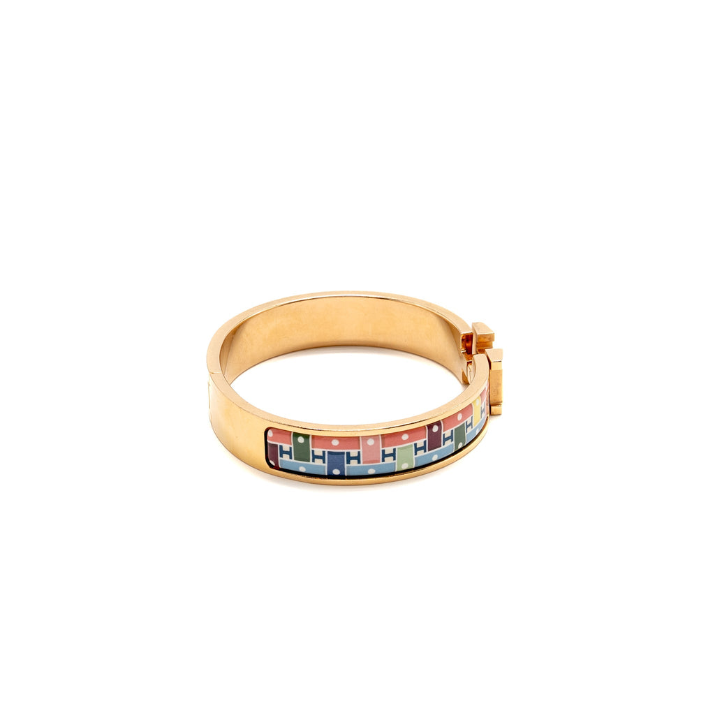 HERMES CLIC H BRACELET SON DU H MULTICOLOUR RGHW