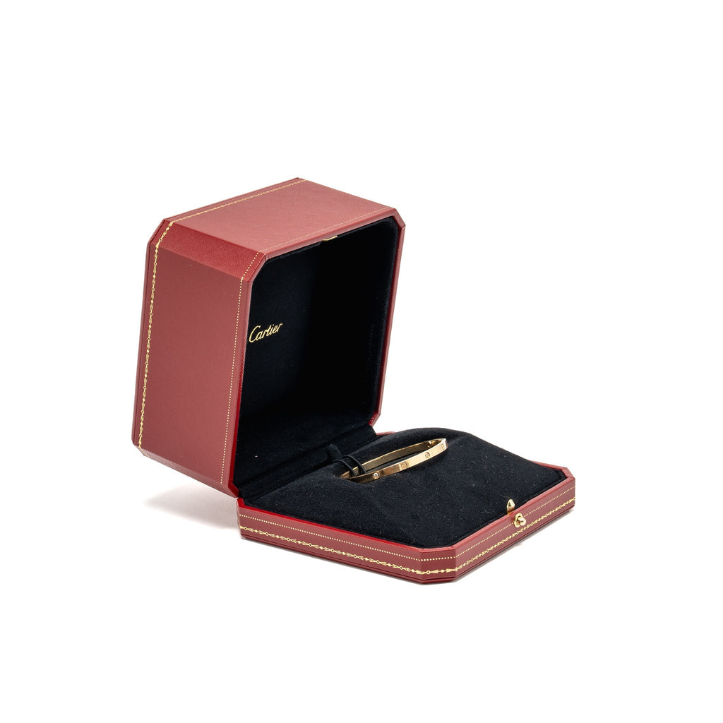 CARTIER LOVE BRACELET YELLOW GOLD 6 DIAMONDS