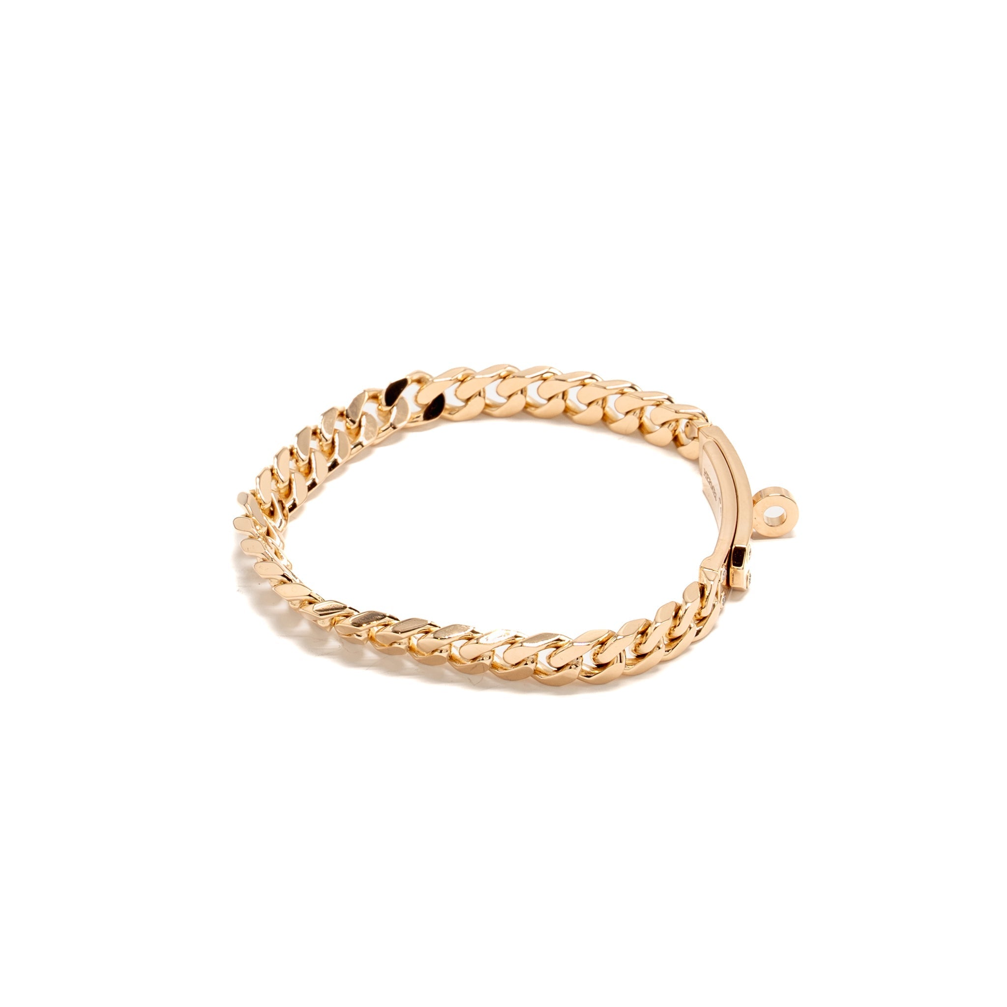 HERMES KELLY GOURMETTE BRACELET ROSE GOLD, DIAMONDS