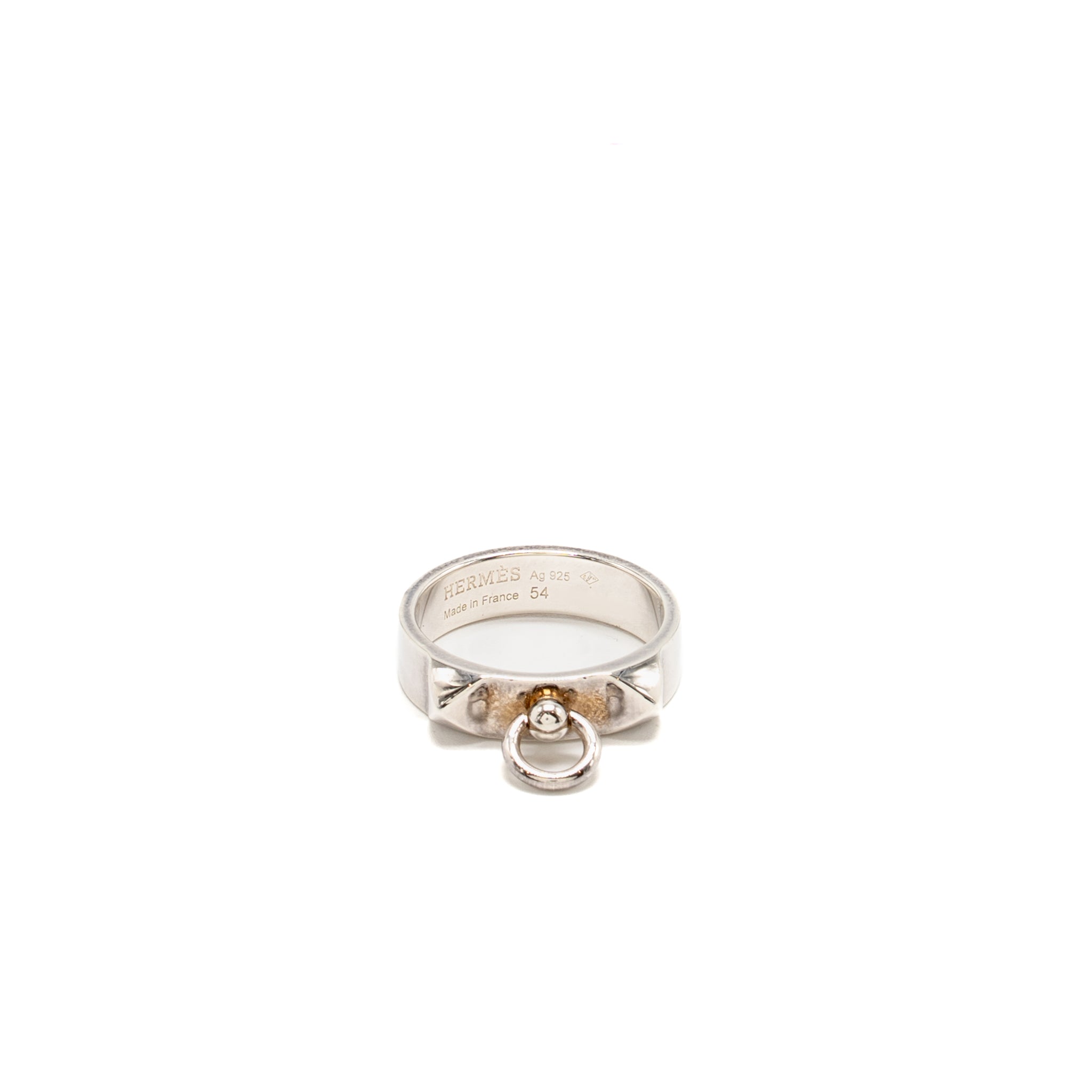 HERMES COLLIER DE CHIEN RING STERLING SILVER