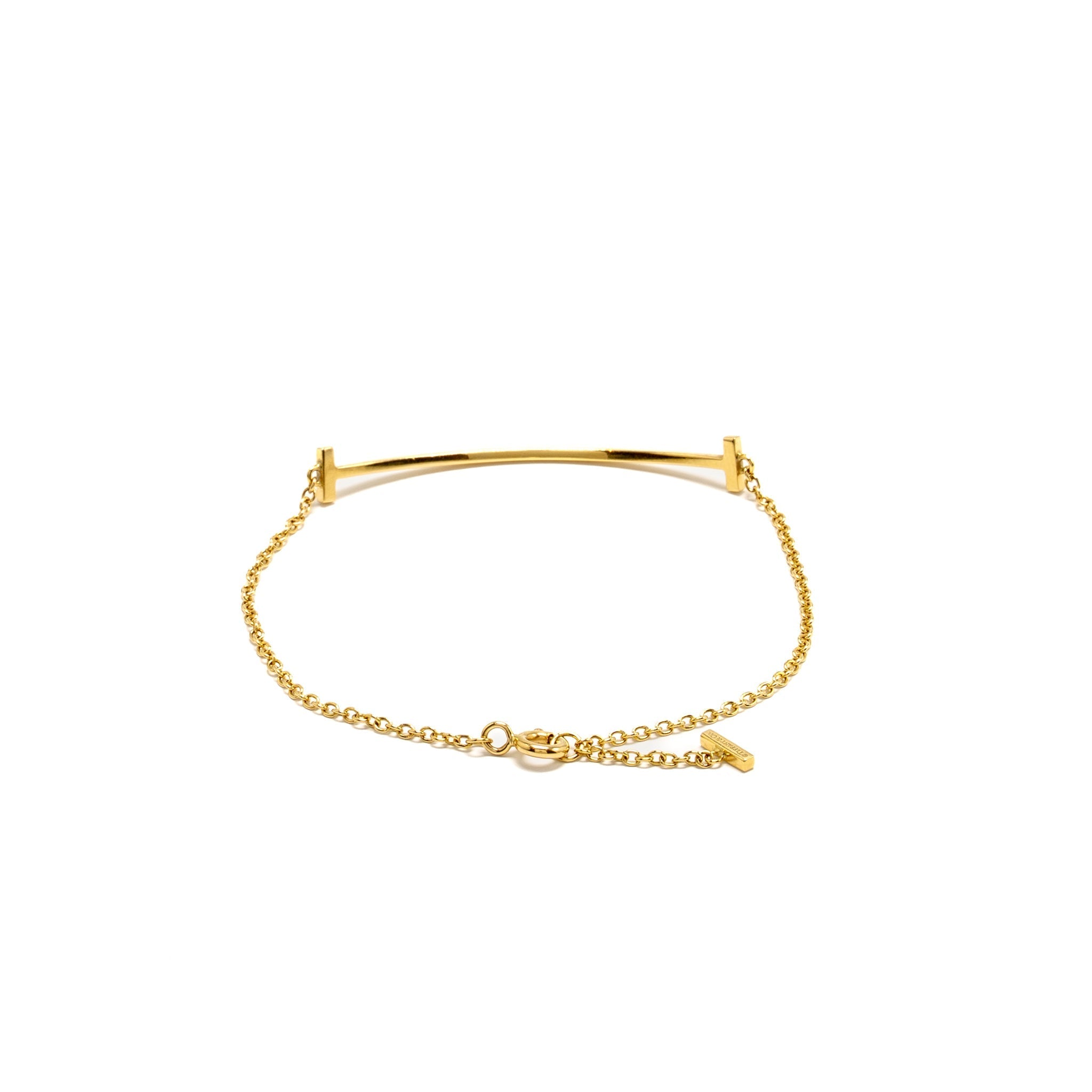 TIFFANY T SMILE BRACELET YELLOW GOLD