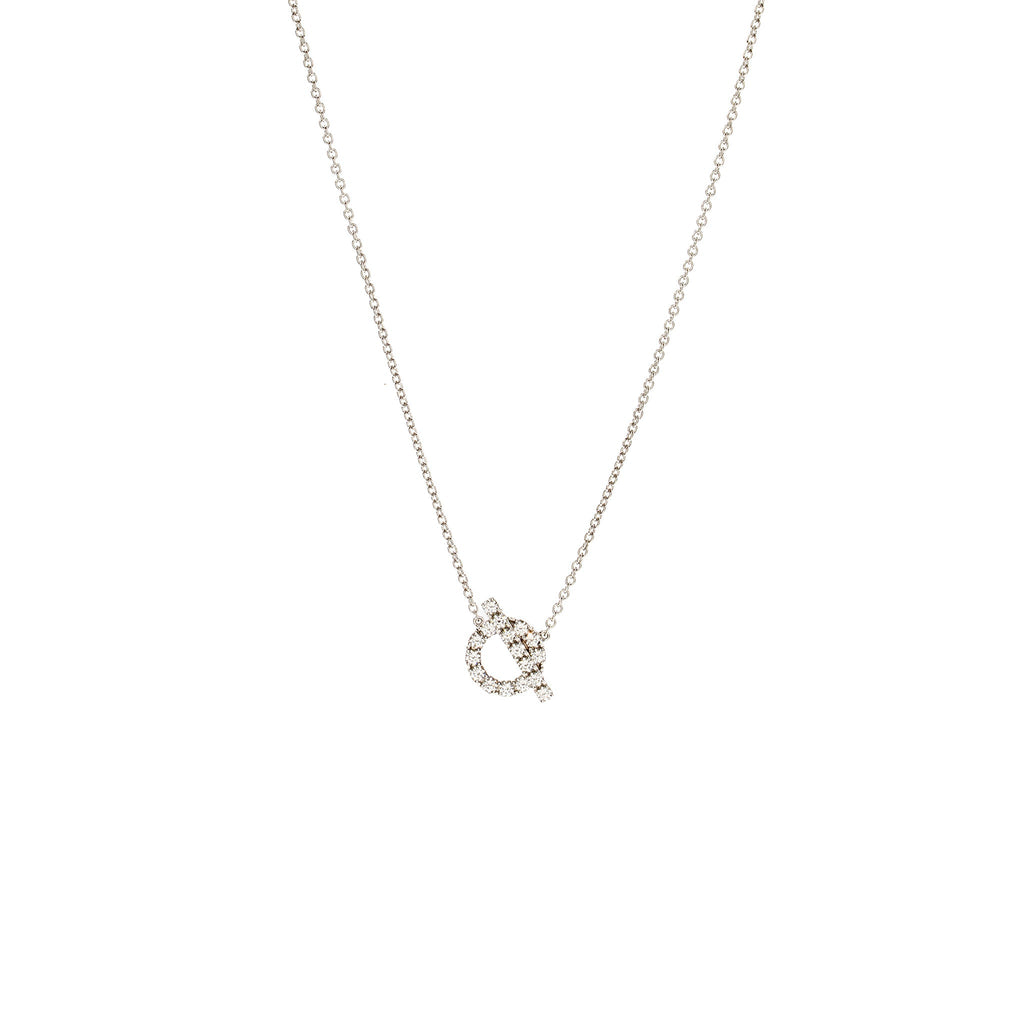 HERMES FINESSE PENDANT WHITE GOLD DIAMONDS