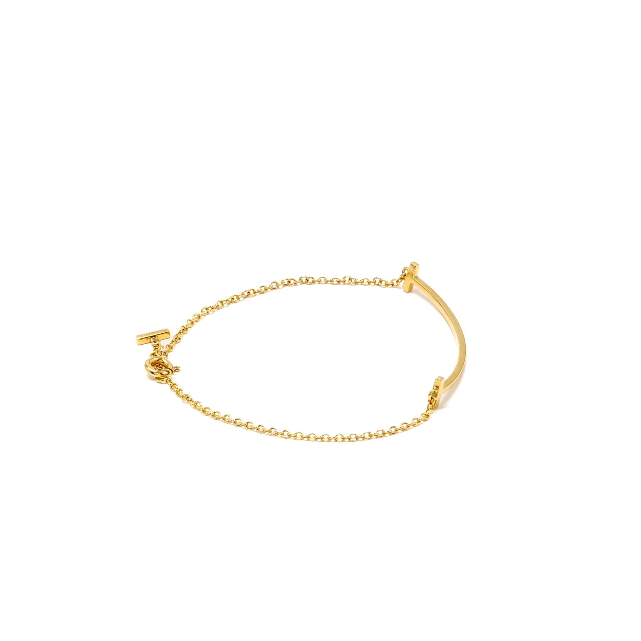 TIFFANY T SMILE BRACELET YELLOW GOLD