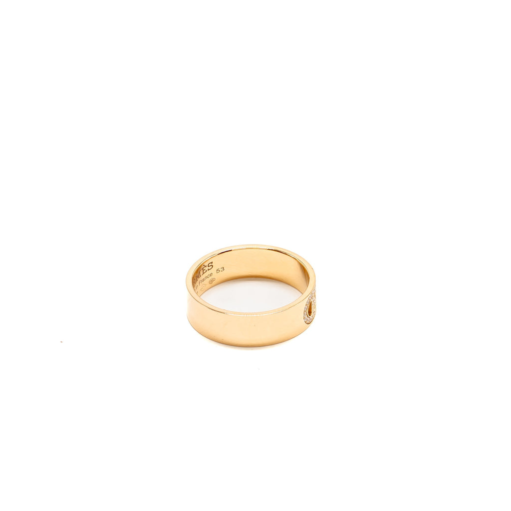 HERMES H D’ANCRE RING ROSE GOLD
