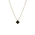 VAN CLEEF &ARPELS ALHAMBRA PENDANT ONYX YELLOW GOLD