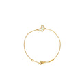 VAN CLEEF & ARPELS SWEET BUTTERFLIES BRACELET YELLOW GOLD, MOTHER-OF-PEARL
