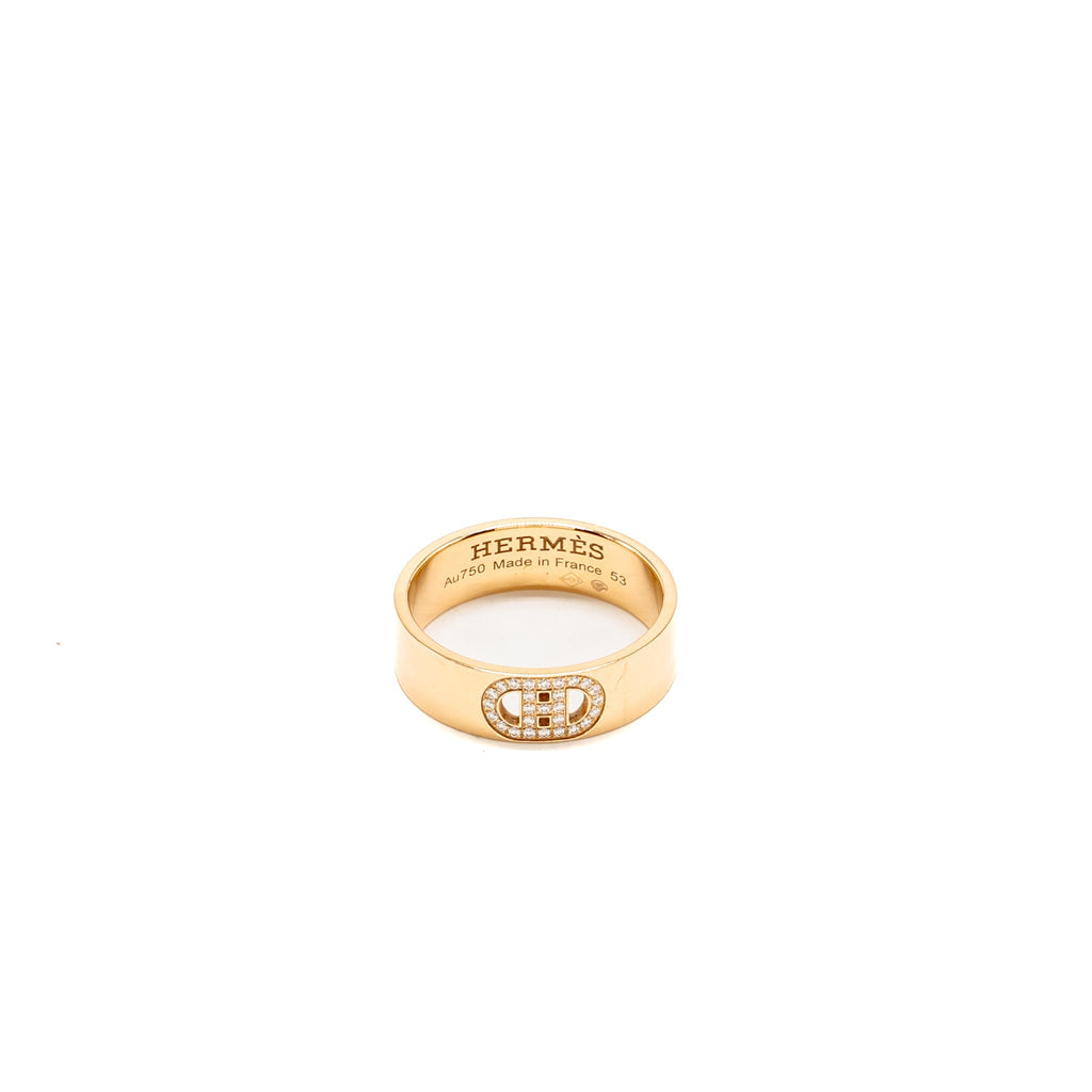 HERMES H D’ANCRE RING ROSE GOLD