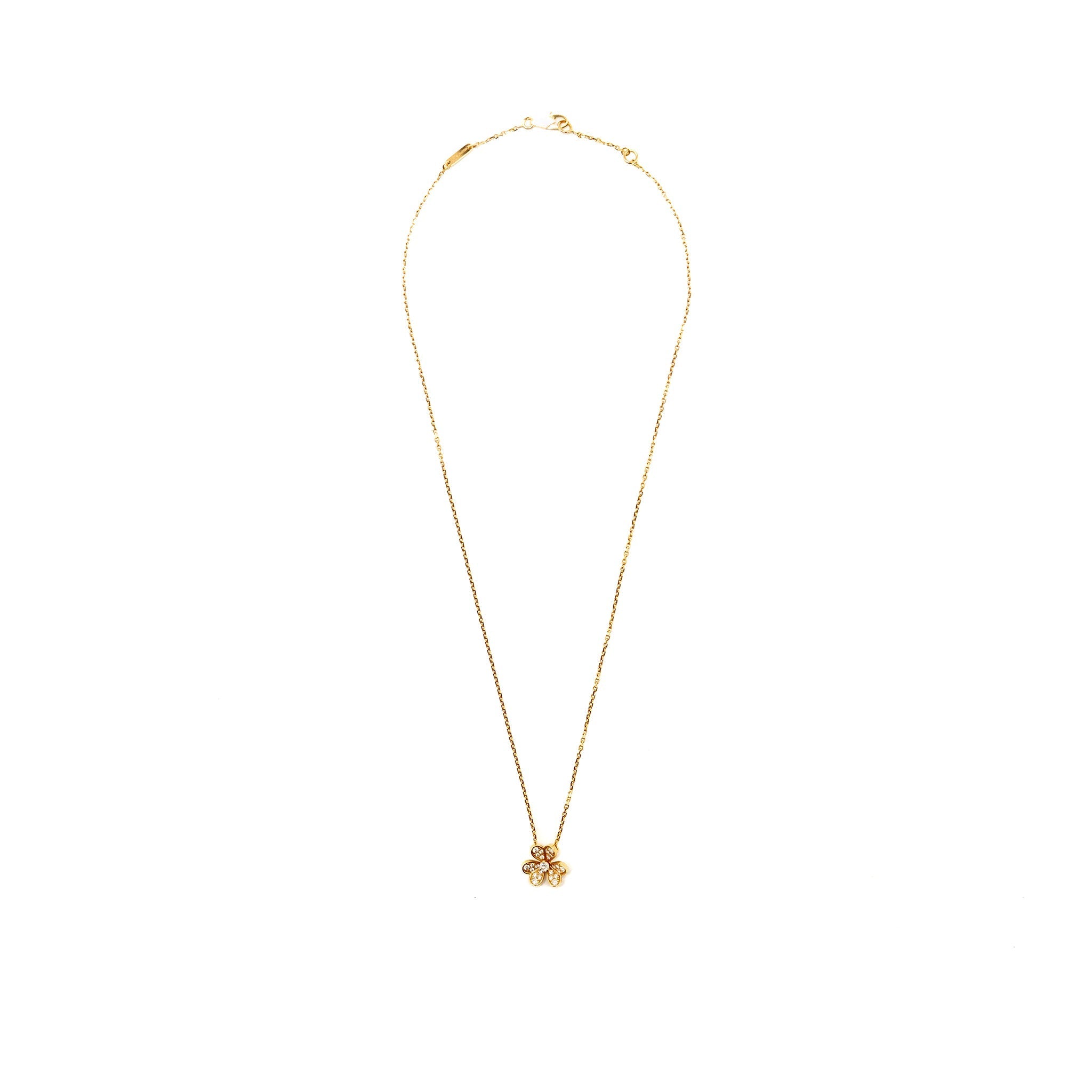 VAN CLEEF & ARPELS FRIVOLE PENDANT ROSE GOLD, DIAMONDS