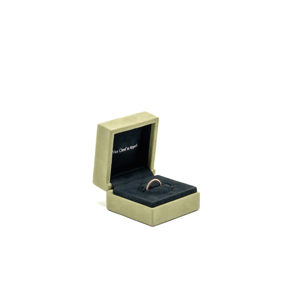VAN CLEEF AND ARPELS PERLEE PEARLS OF GOLD RING ROSE GOLD