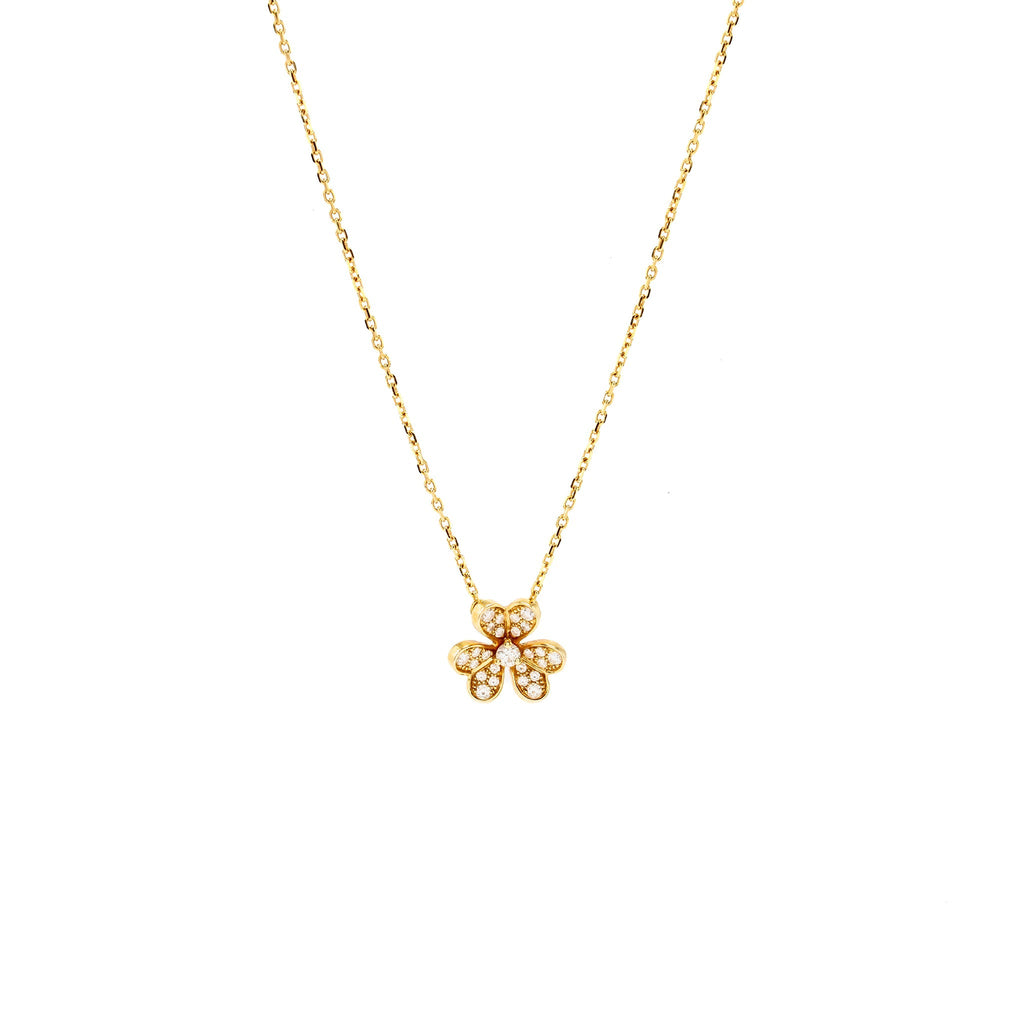VAN CLEEF & ARPELS FRIVOLE PENDANT ROSE GOLD, DIAMONDS