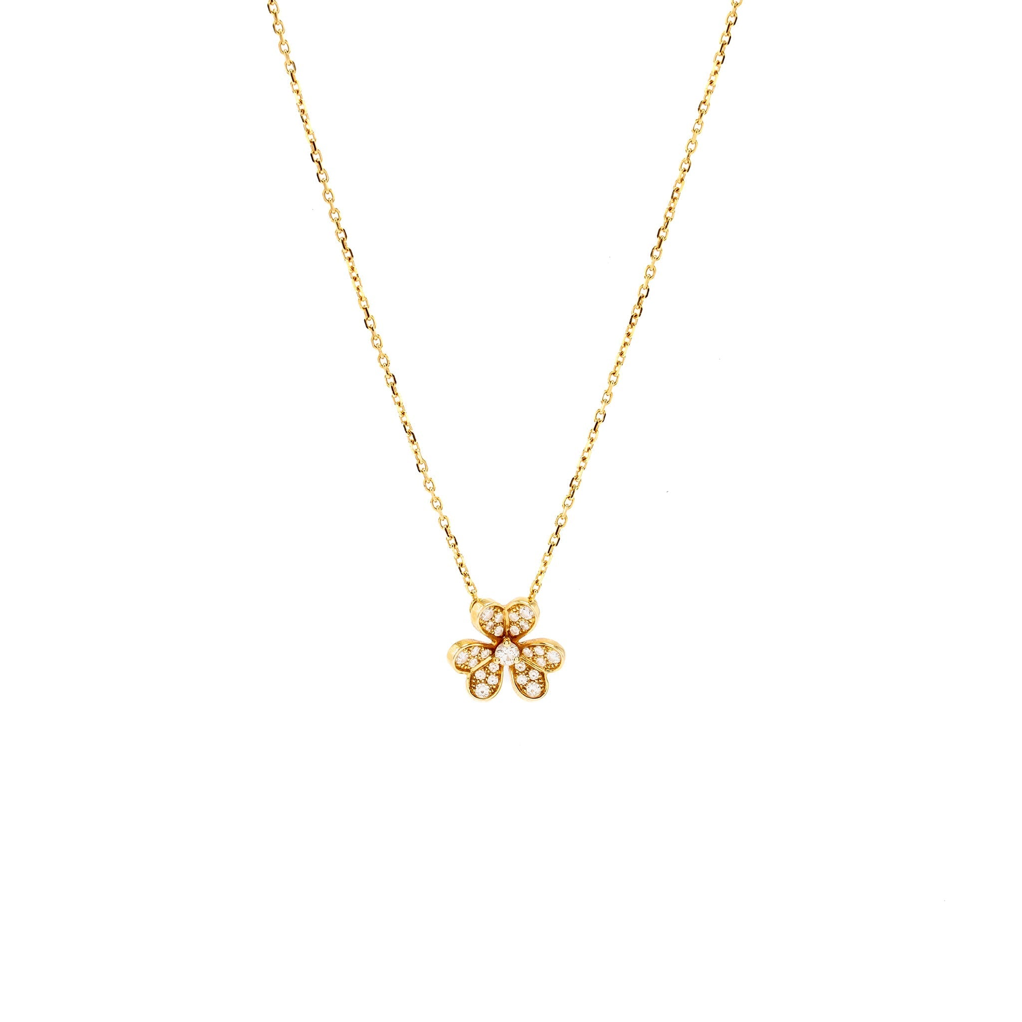 VAN CLEEF & ARPELS FRIVOLE PENDANT ROSE GOLD, DIAMONDS