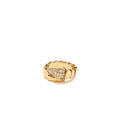 BVLGARI SERPENTI VIPER RING 18K ROSE GOLD WITH PAVED DIAMONDS
