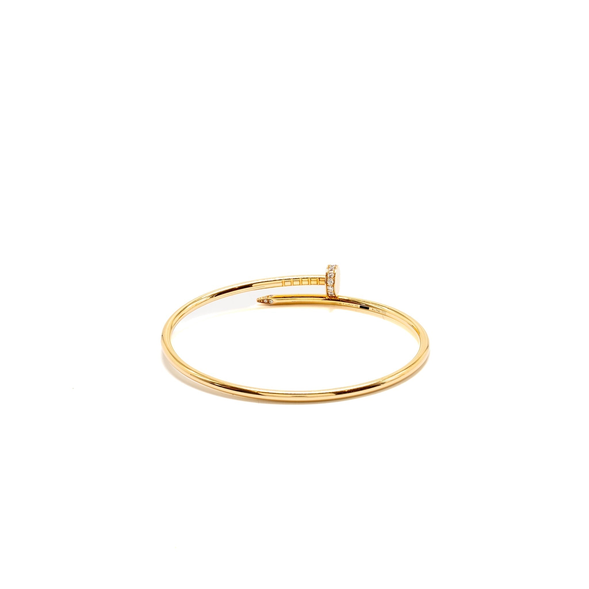 CARTIER JUSTE UN CLOU BRACELET YELLOW GOLD WITH DIAMONDS