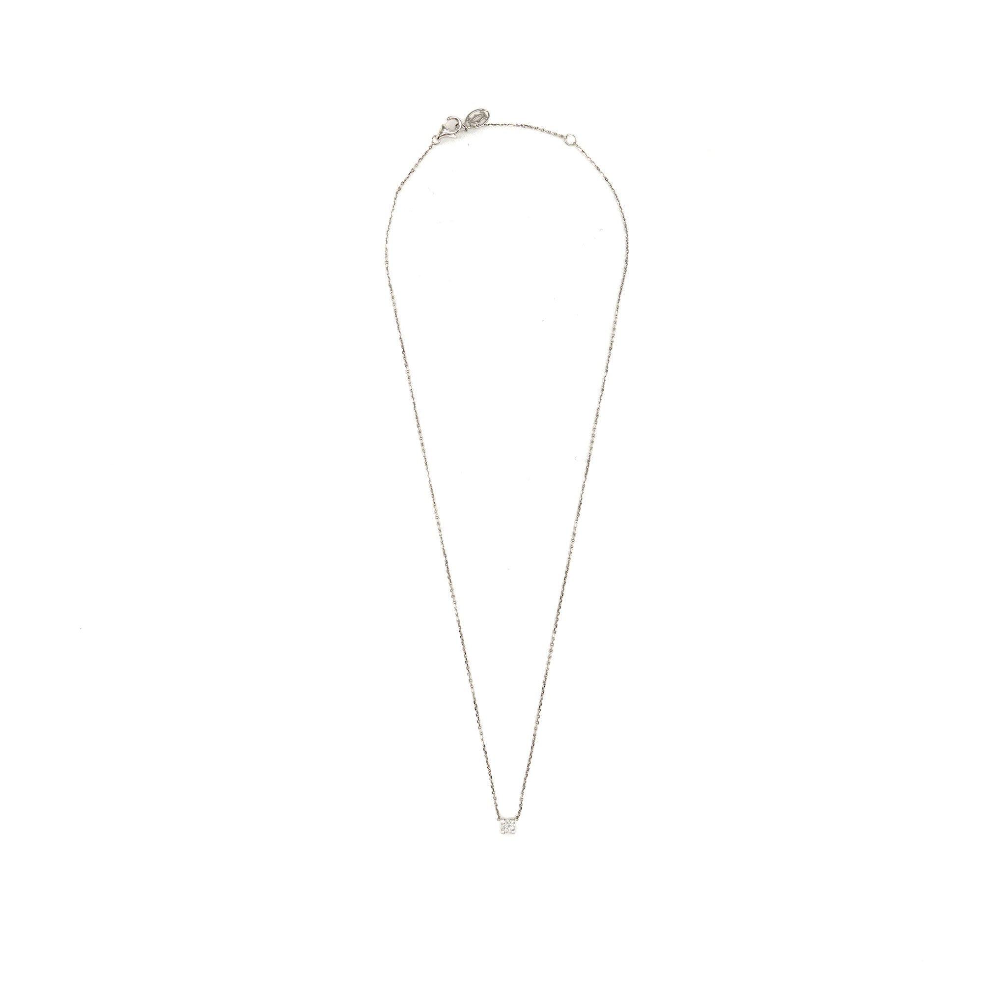 CARTIER DIAMOND NECKLACE WHITE GOLD, 0.22CT