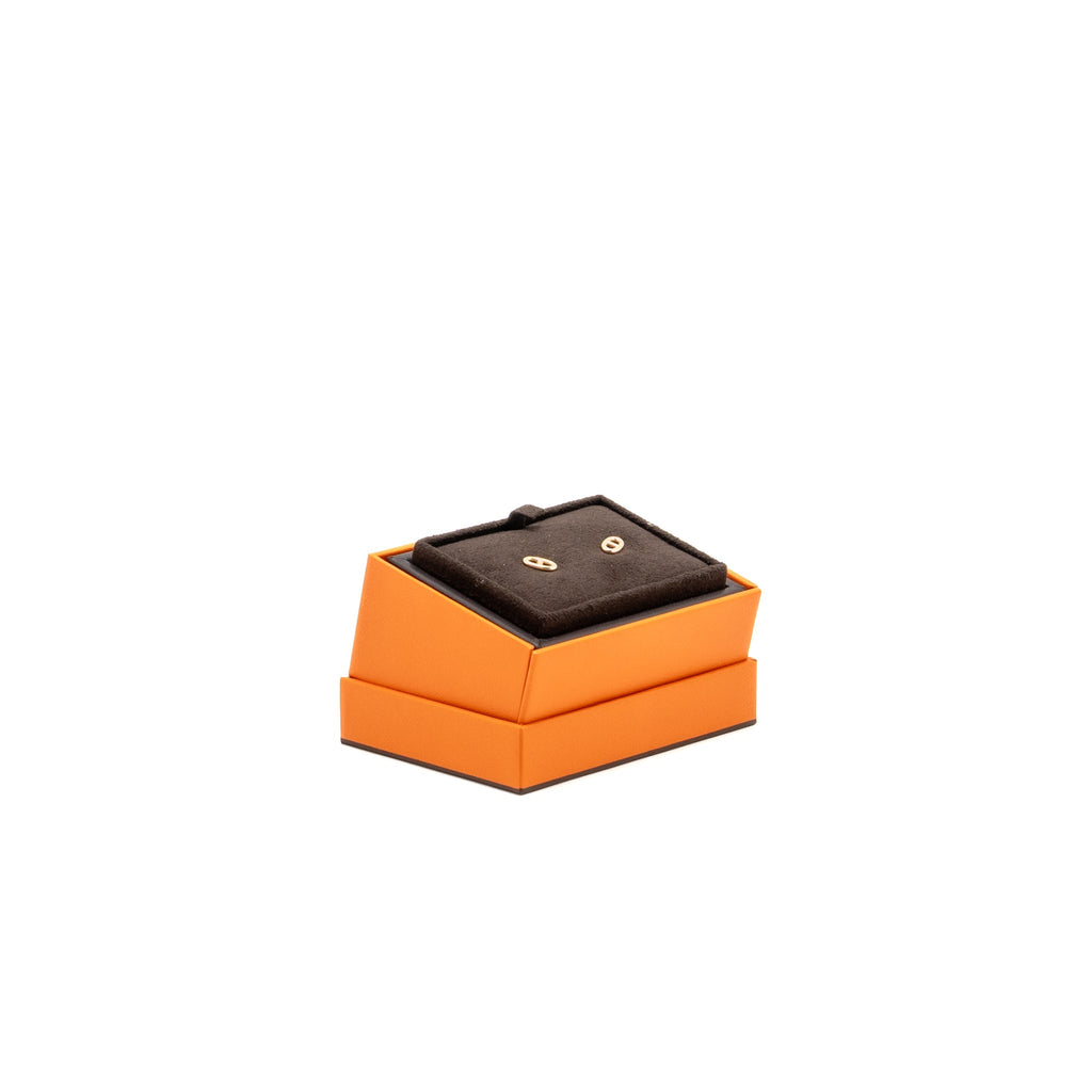 HERMES FARANDOLE EARRINGS ROSE GOLD