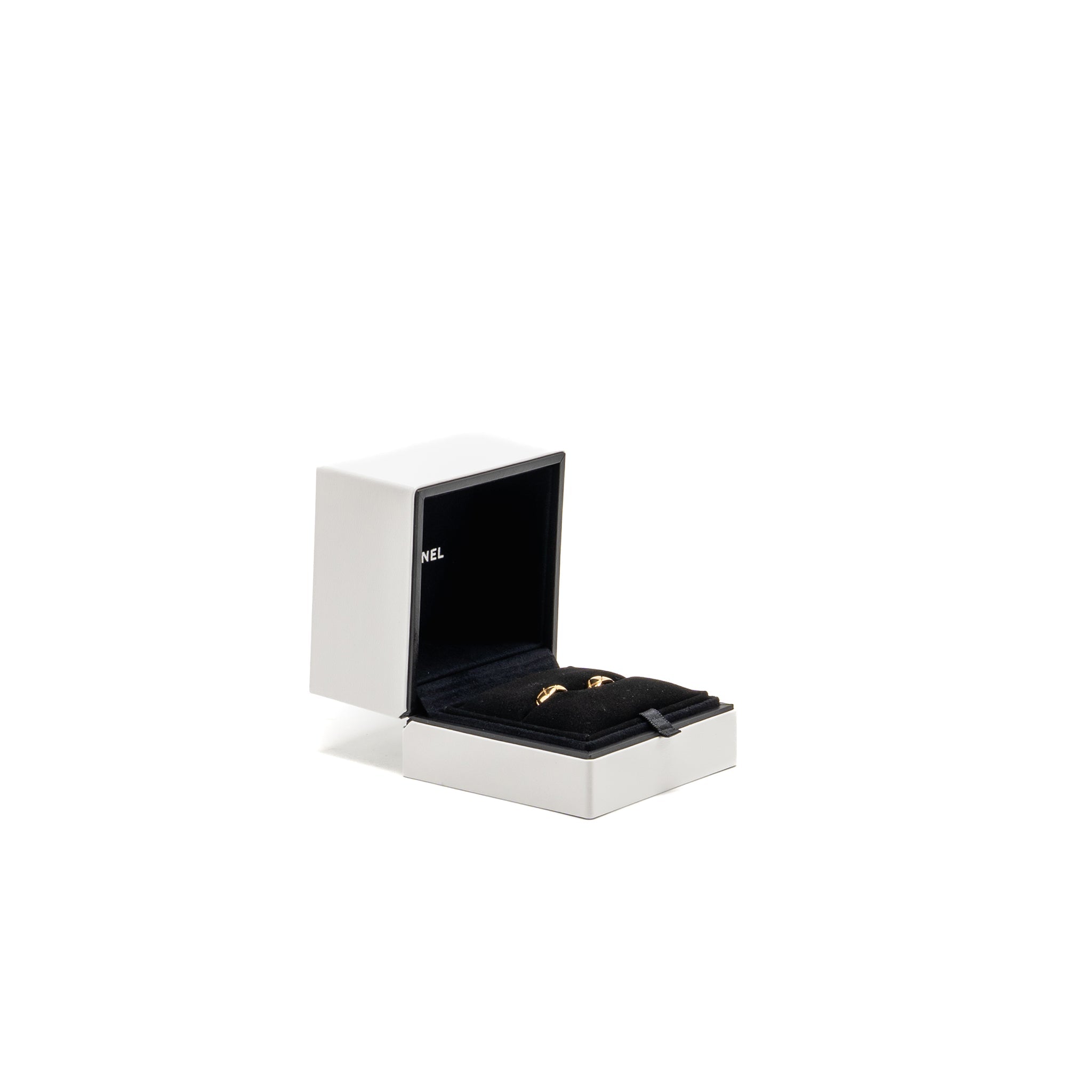 CHANEL COCO CRUSH EARRINGS QUILTED MOTIF YELLOW GOLD