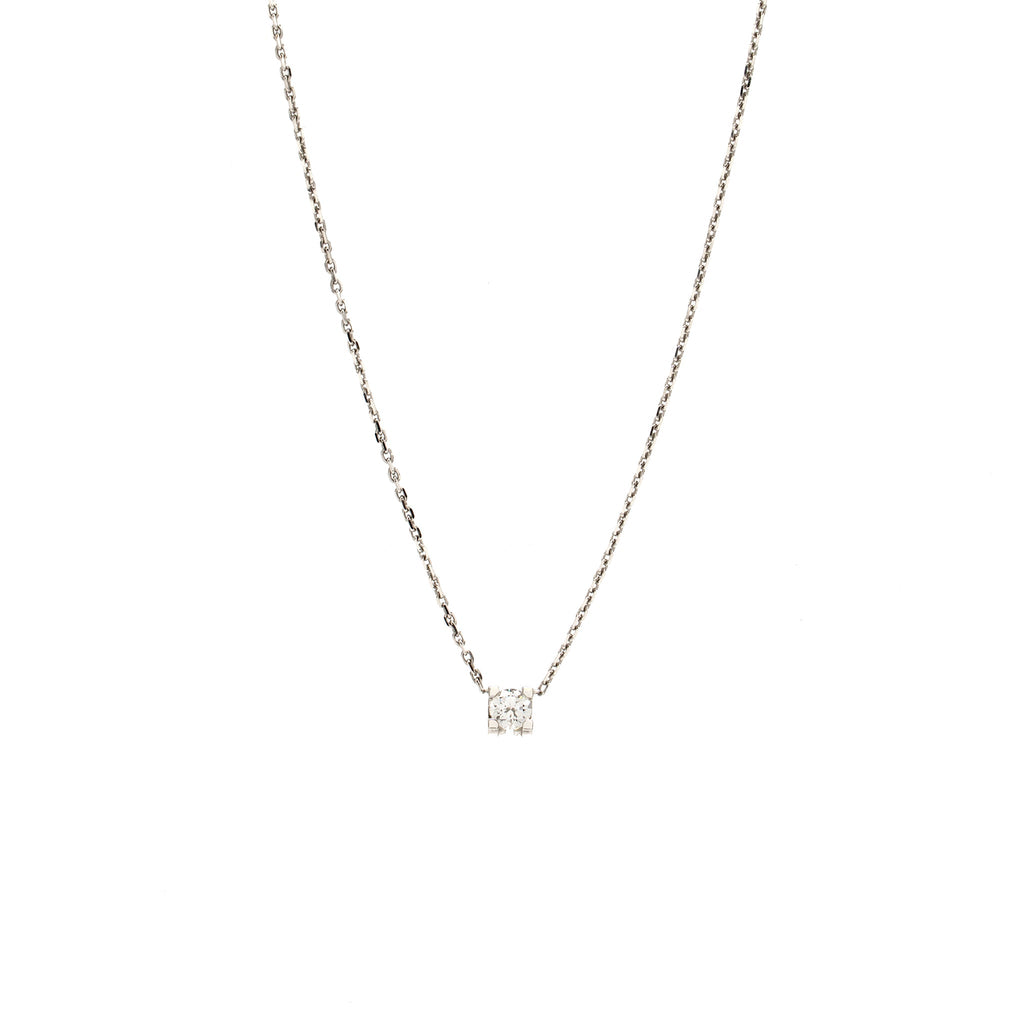 CARTIER DIAMOND NECKLACE WHITE GOLD, 0.22CT