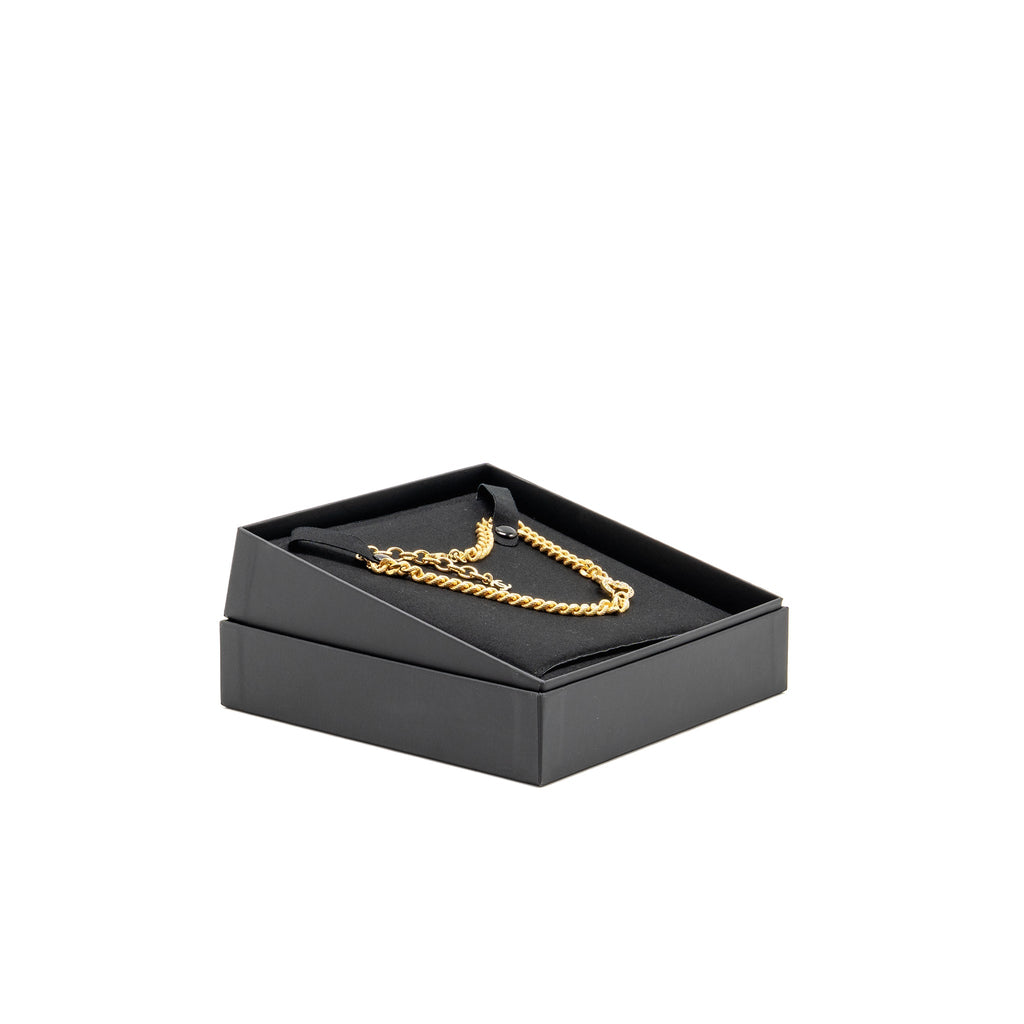 CHANEL CC CHOCKER/NECKLACE CRYSTAL GOLD TONE