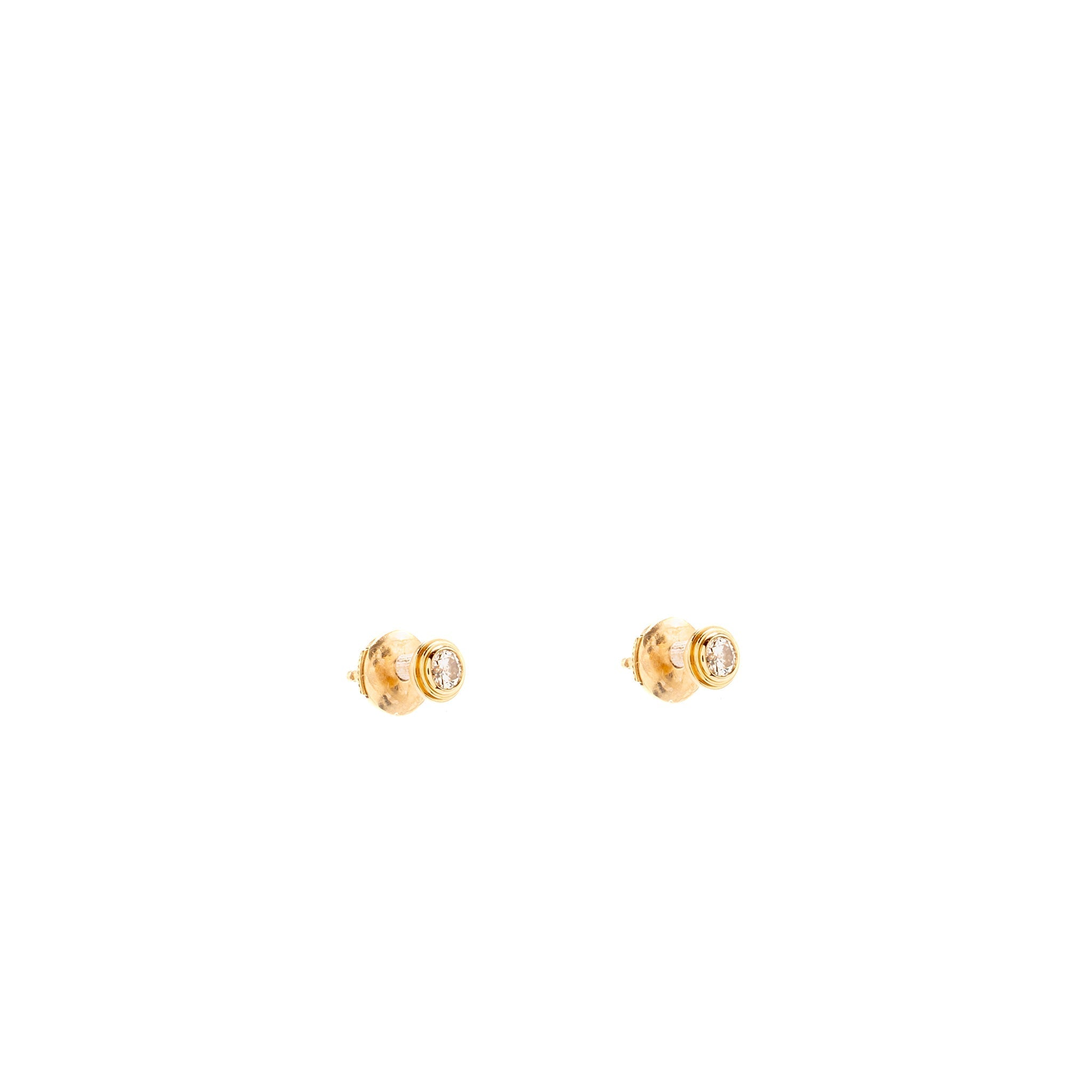 CARTIER D’AMOUR STUD EARRINGS ROSE GOLD DIAMONDS