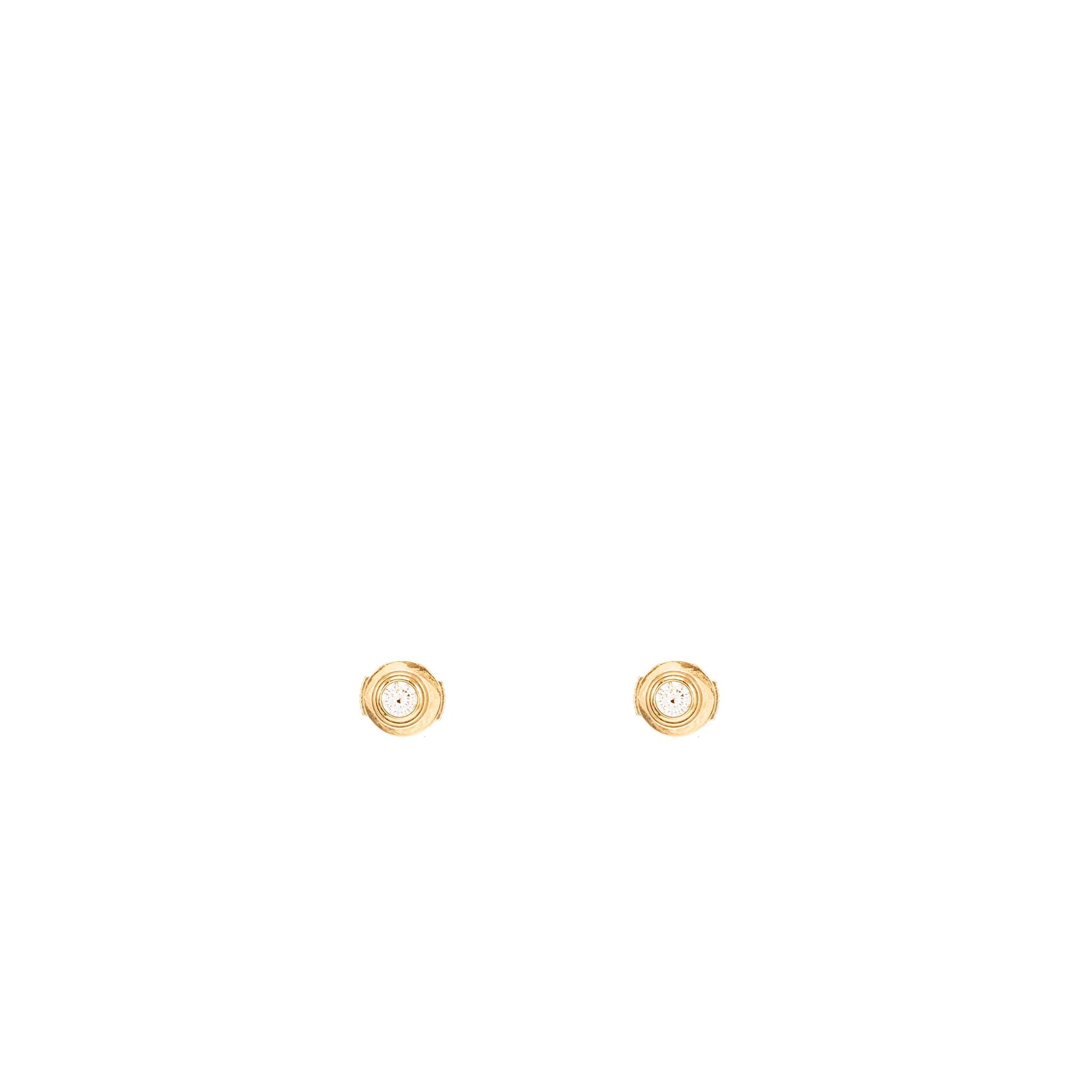 CARTIER D’AMOUR STUD EARRINGS ROSE GOLD DIAMONDS
