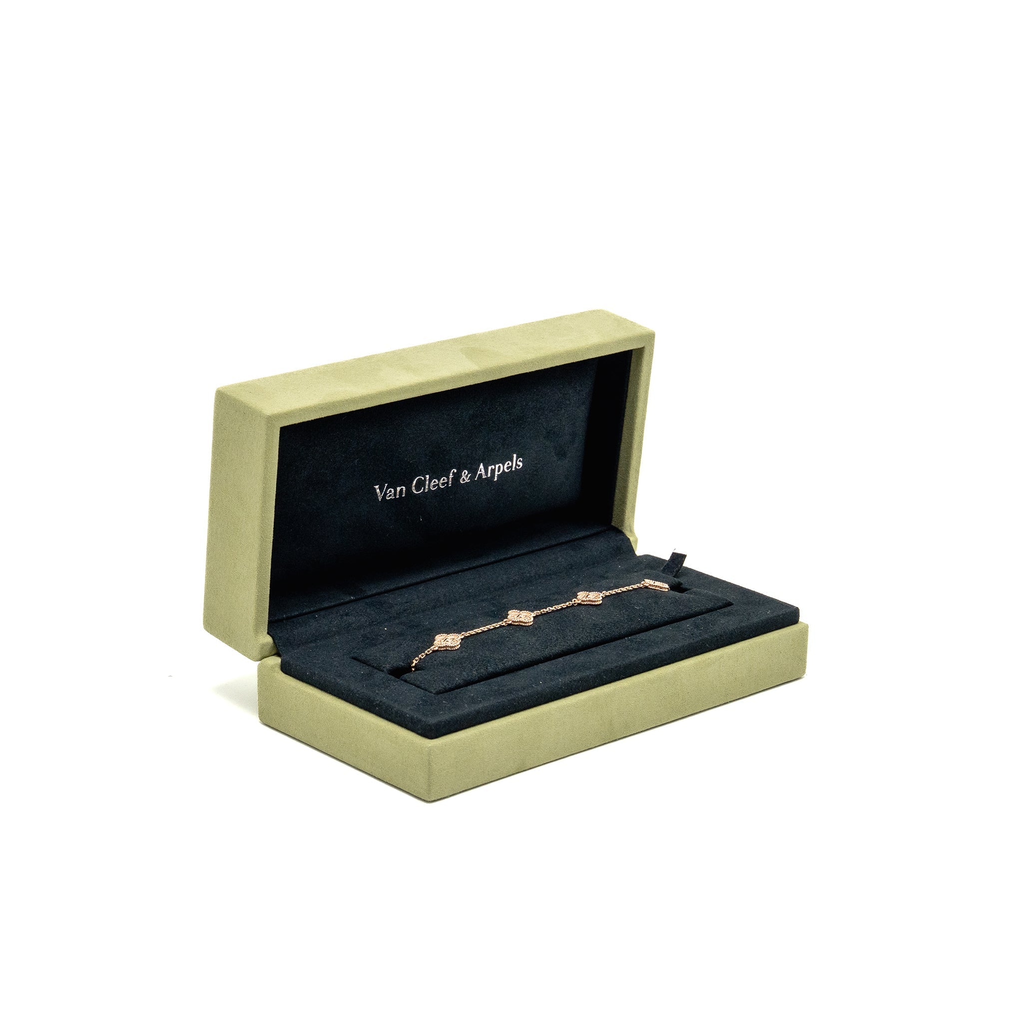 VAN CLEEF & ARPELS SWEET ALHAMBRA 6 MOTIFS BRACELET, ROSE GOLD