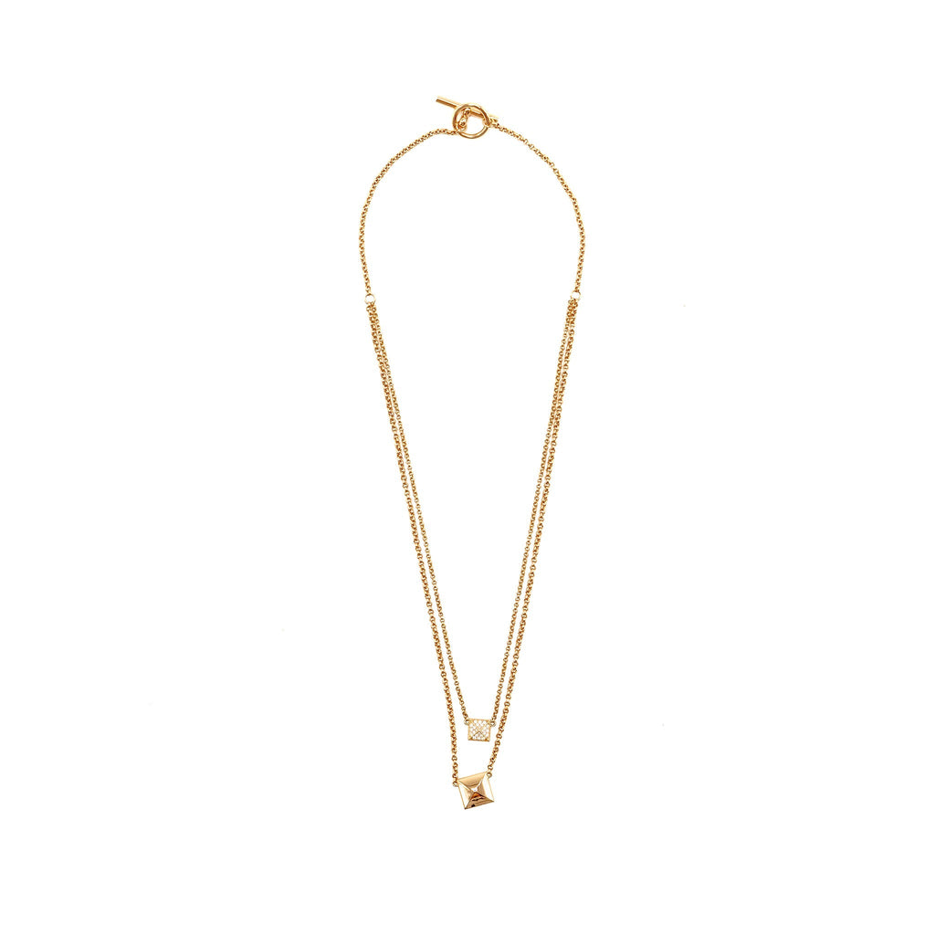 HERMES CLOU D’H PENDANT ROSE GOLD, DIAMONDS