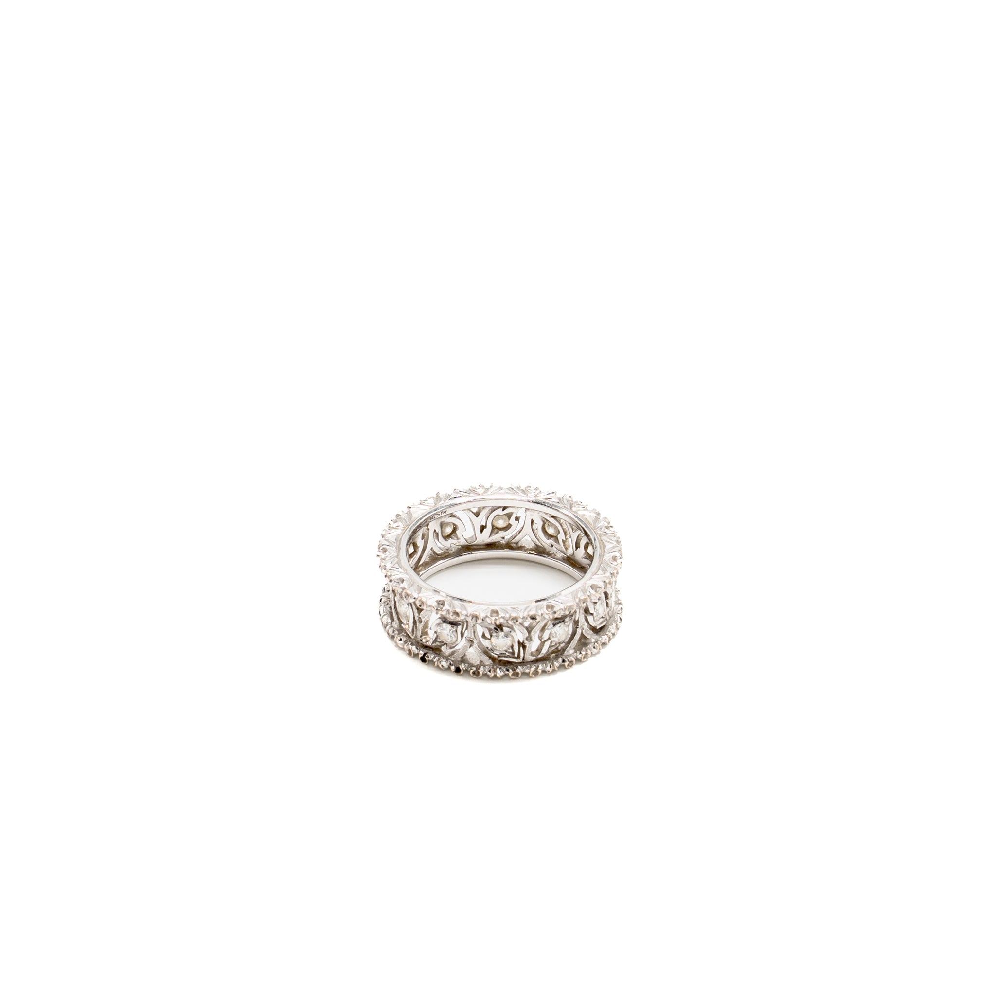 BUCCELLATI RAMAGE ETERNELLE RING WHITE GOLD WITH DIAMONDS