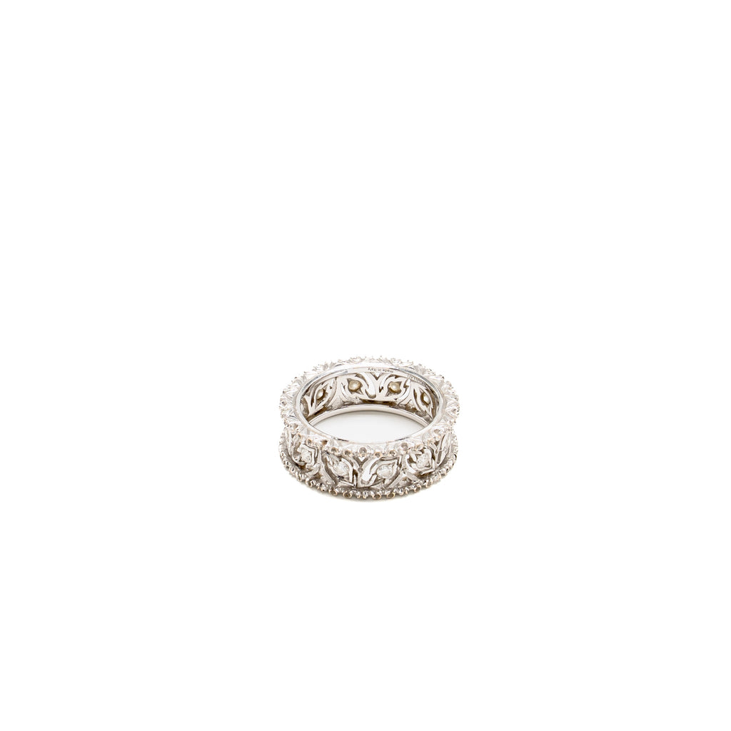 BUCCELLATI RAMAGE ETERNELLE RING WHITE GOLD WITH DIAMONDS