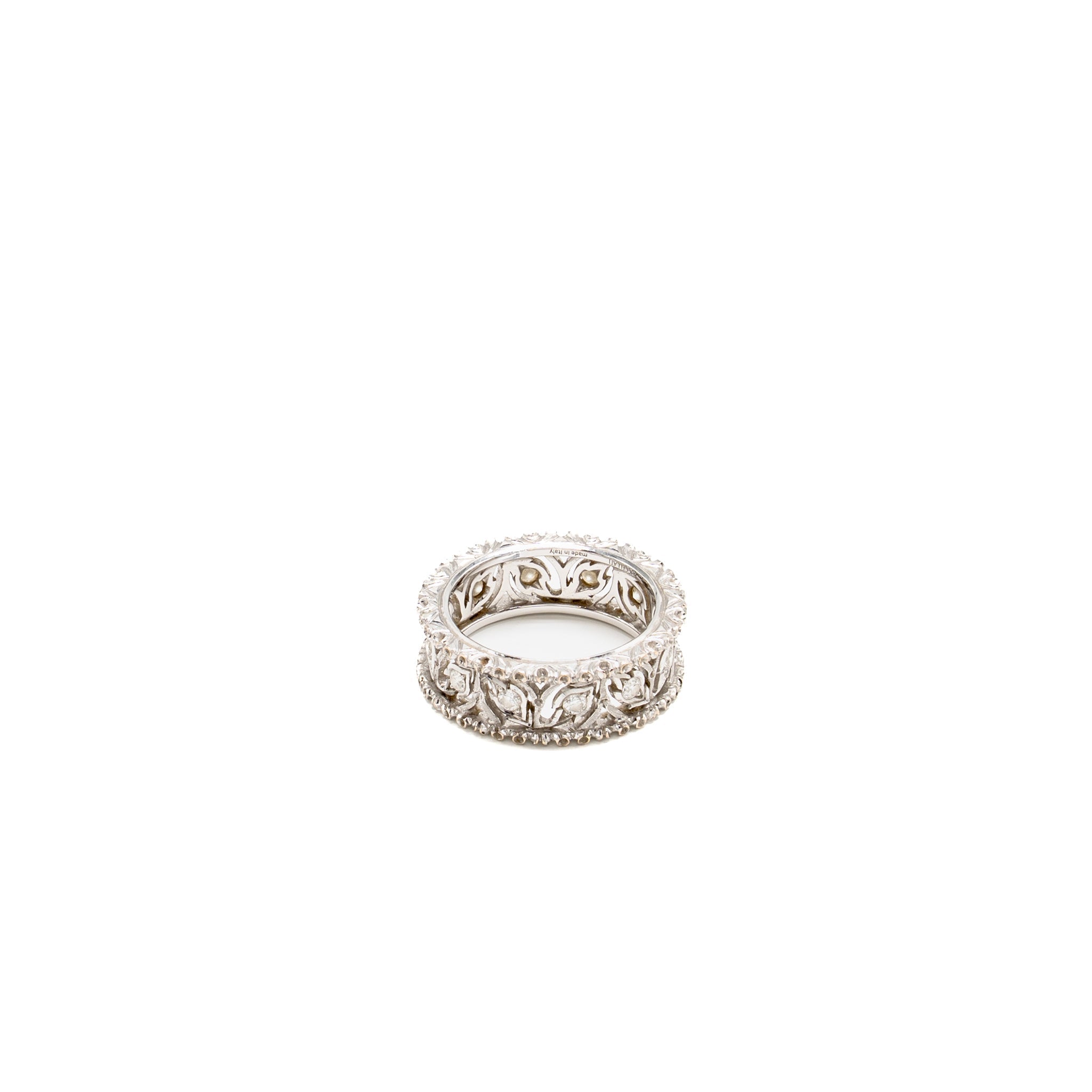 BUCCELLATI RAMAGE ETERNELLE RING WHITE GOLD WITH DIAMONDS