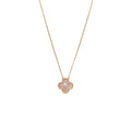 VAN CLEEF & ARPELS 2025 HOLIDAY PENDANT PINK MOTHER OF PEARL ROSE GOLD WITH DIAMOND