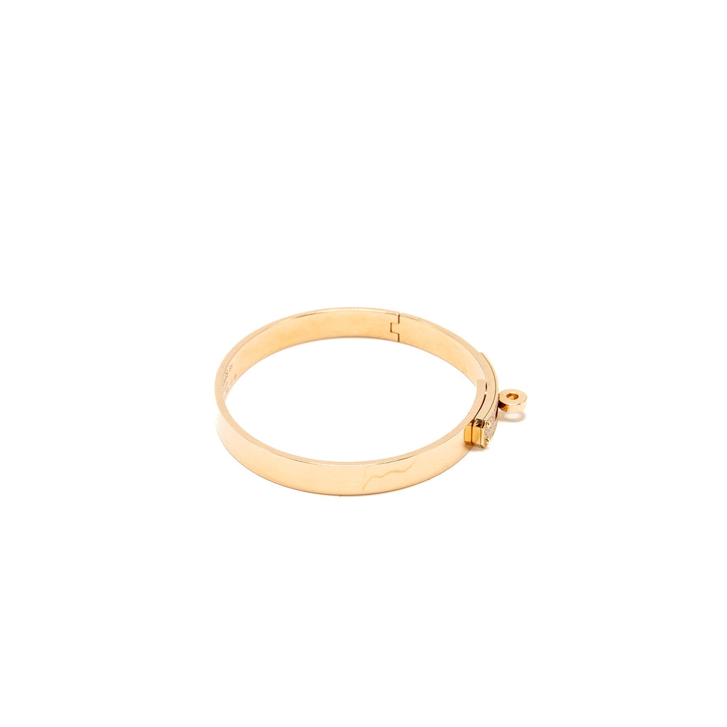 HERMES KELLY BRACELET ROSE GOLD, DIAMONDS