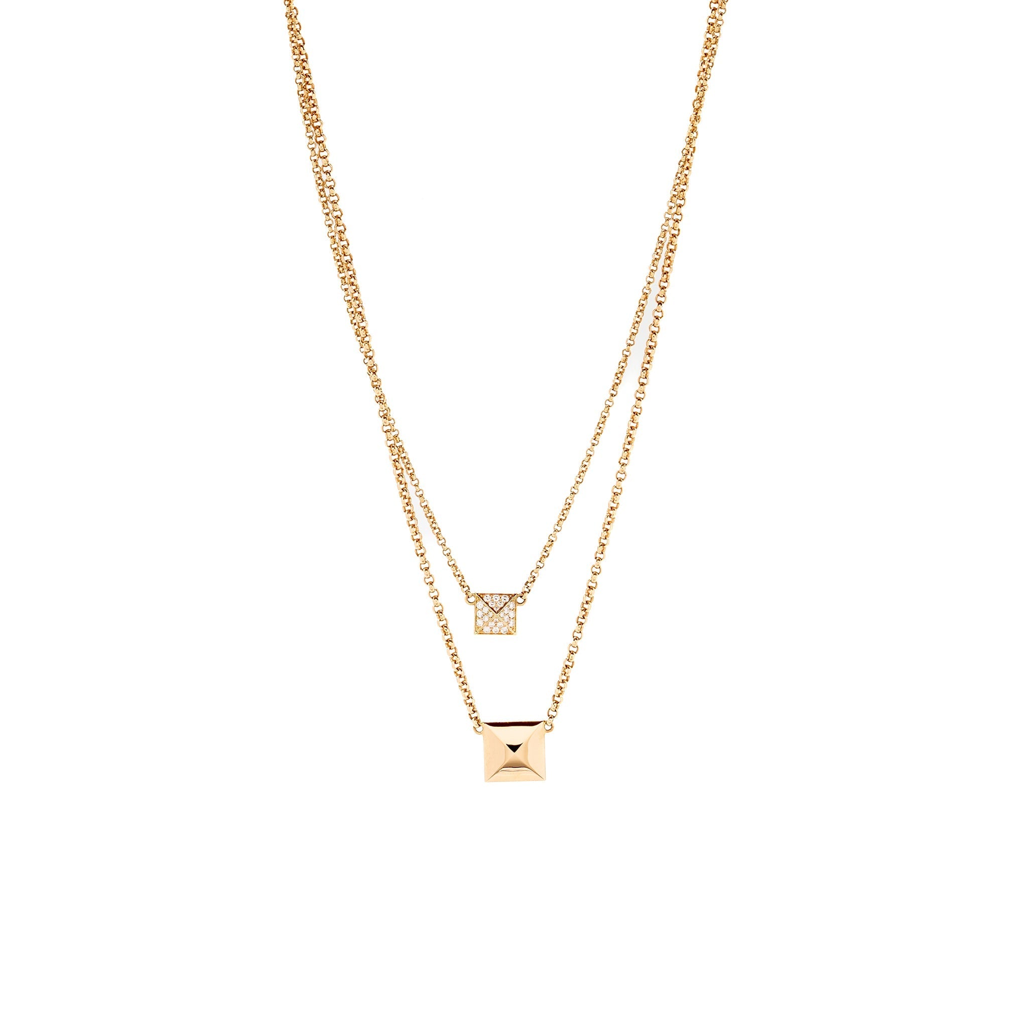 HERMES CLOU D’H PENDANT ROSE GOLD, DIAMONDS