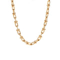 TIFFANY HARDWARE MEDIUM LINK NECKLACE ROSE GOLD
