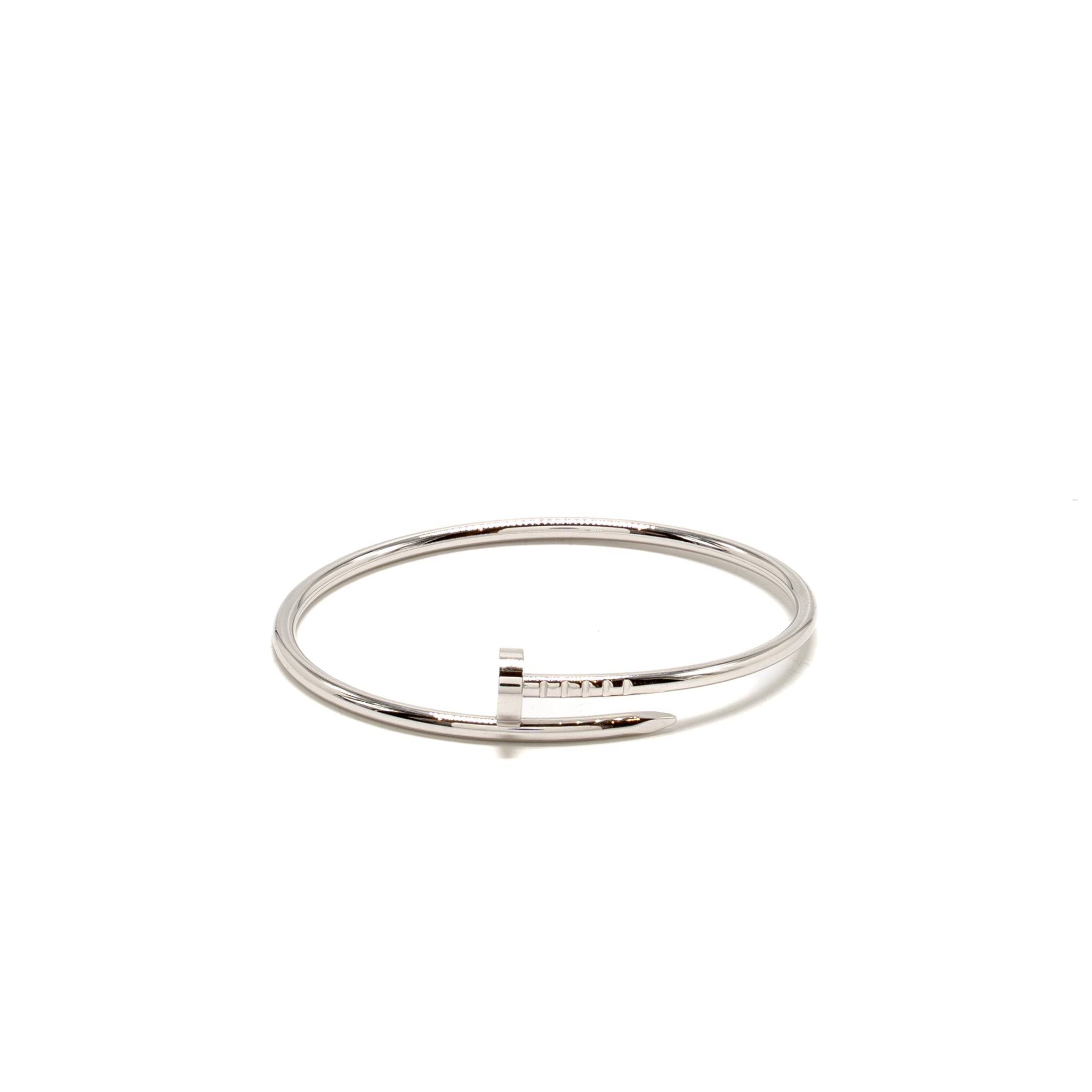 CARTIER JUSTE UN CLOU BRACELET WHITE GOLD