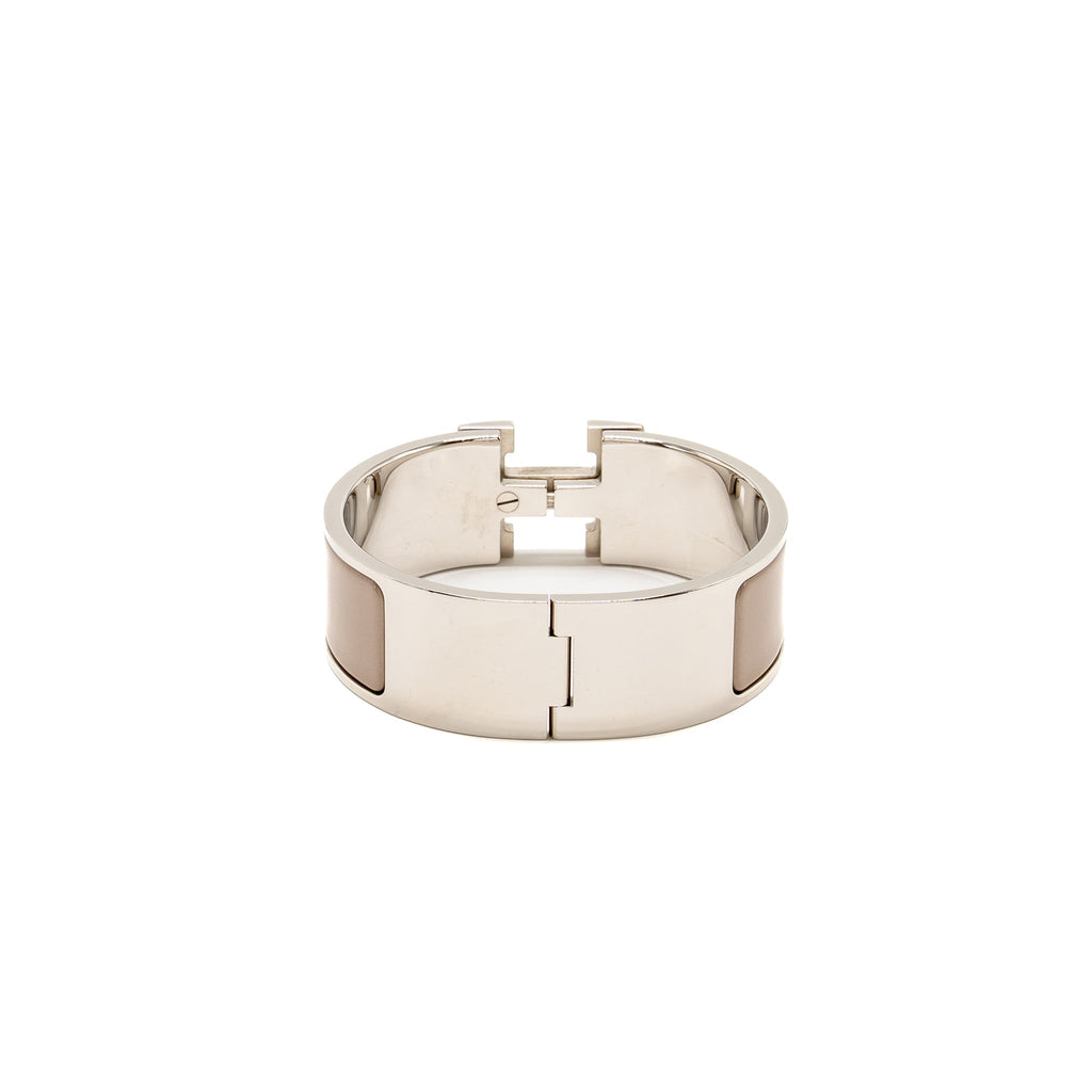 HERMES CLIC CLAC H WIDE BRACELET MARRON GLACE SHW