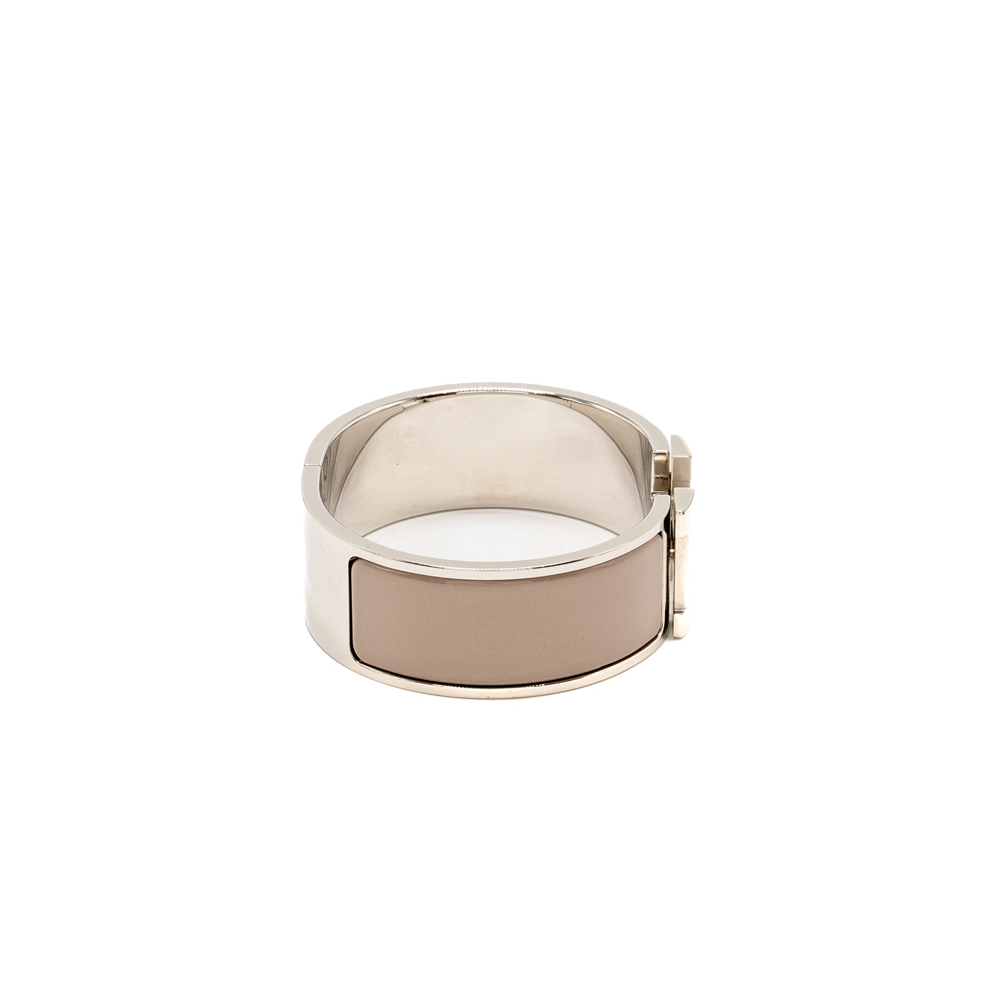 HERMES CLIC CLAC H WIDE BRACELET MARRON GLACE SHW