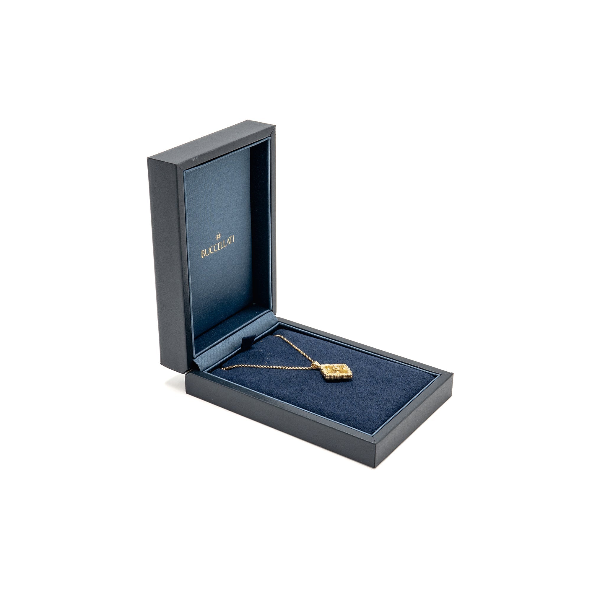 BUCCELLATI OPERA TULLE PENDANT YELLOW GOLD, MOTHER OF PEARL