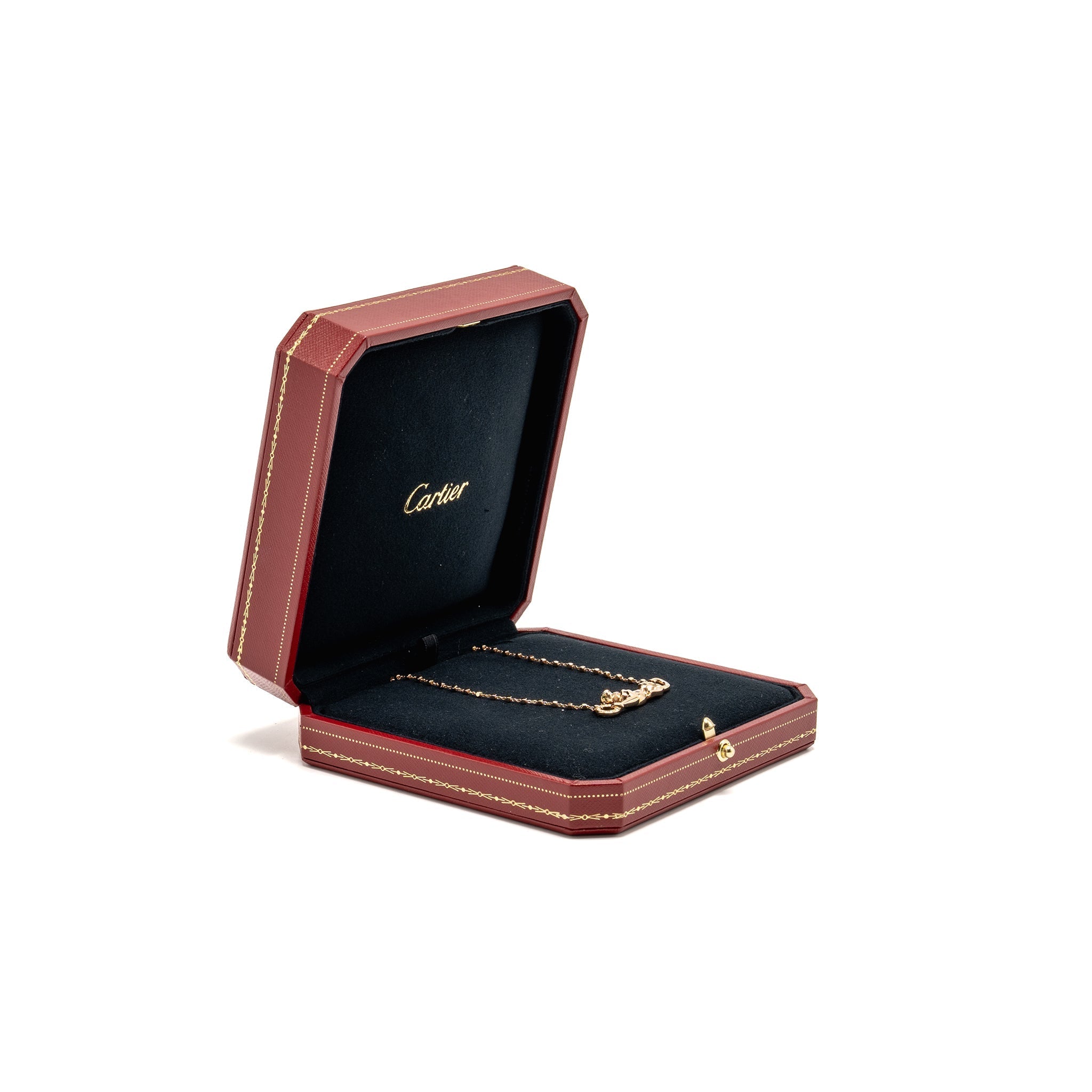 CARTIER PANTHER DE CARTIER PENDANT ROSE GOLD/TSAVORITE GARNETS/DIAMONDS